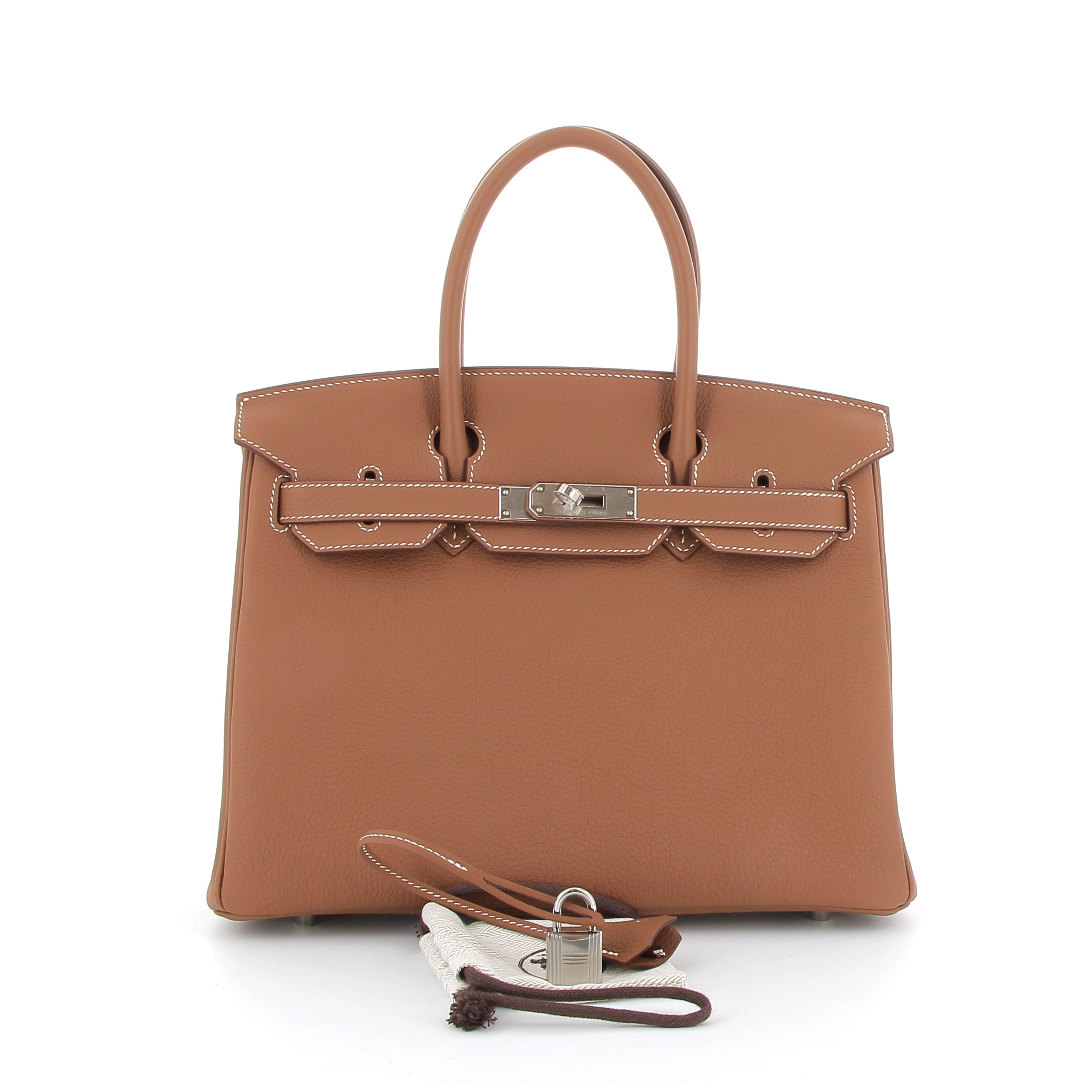 HERMÈS Birkin 30 Gold Togo Finition Palladié