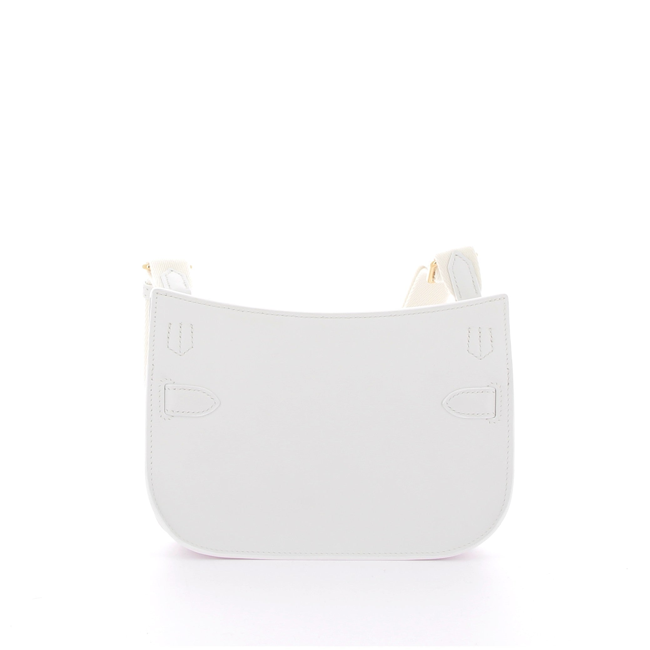 HERMES Mini Jypsière Blanc Swift Finition Or jaune