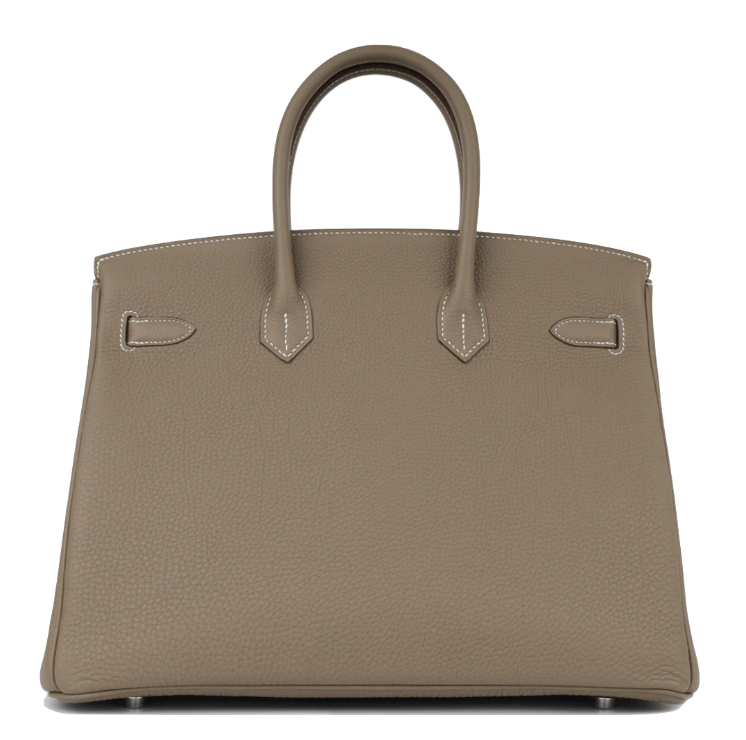 HERMES Birkin 35 Etoupe Cuir Togo Finition Palladié