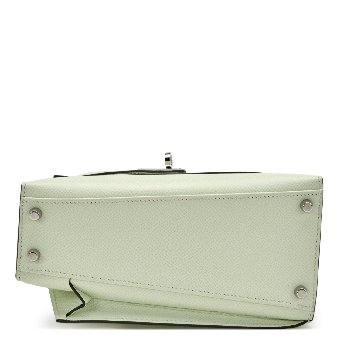 HERMES Kelly En Désordre Vert Fizz Cuir Epsom Finition Palladié