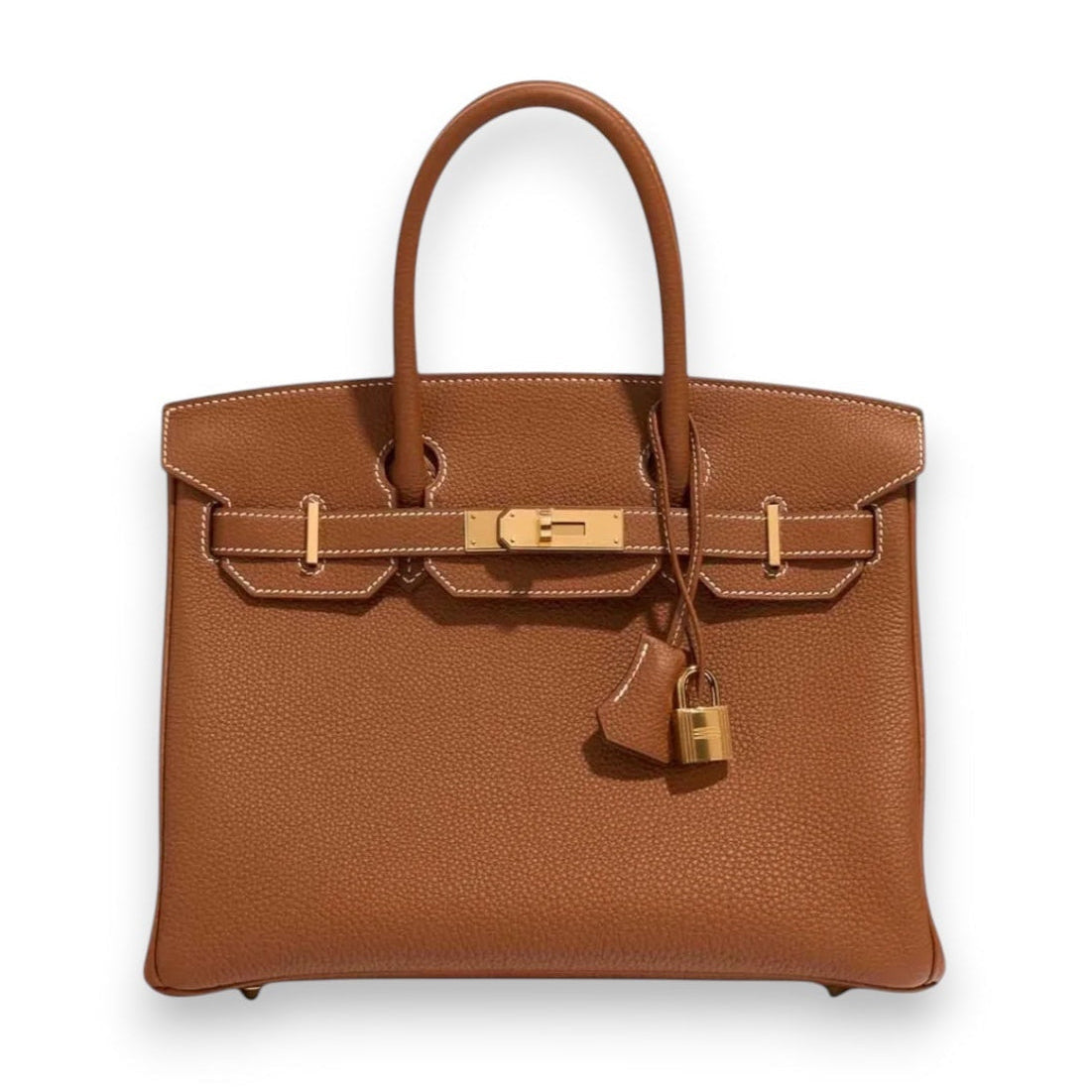 HERMES Birkin 30 Gold Veau Togo Finition Or Jaune