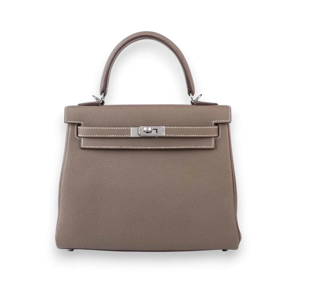HERMES KELLY 25 ETOUPE TOGO FINITION PALLADIÉ