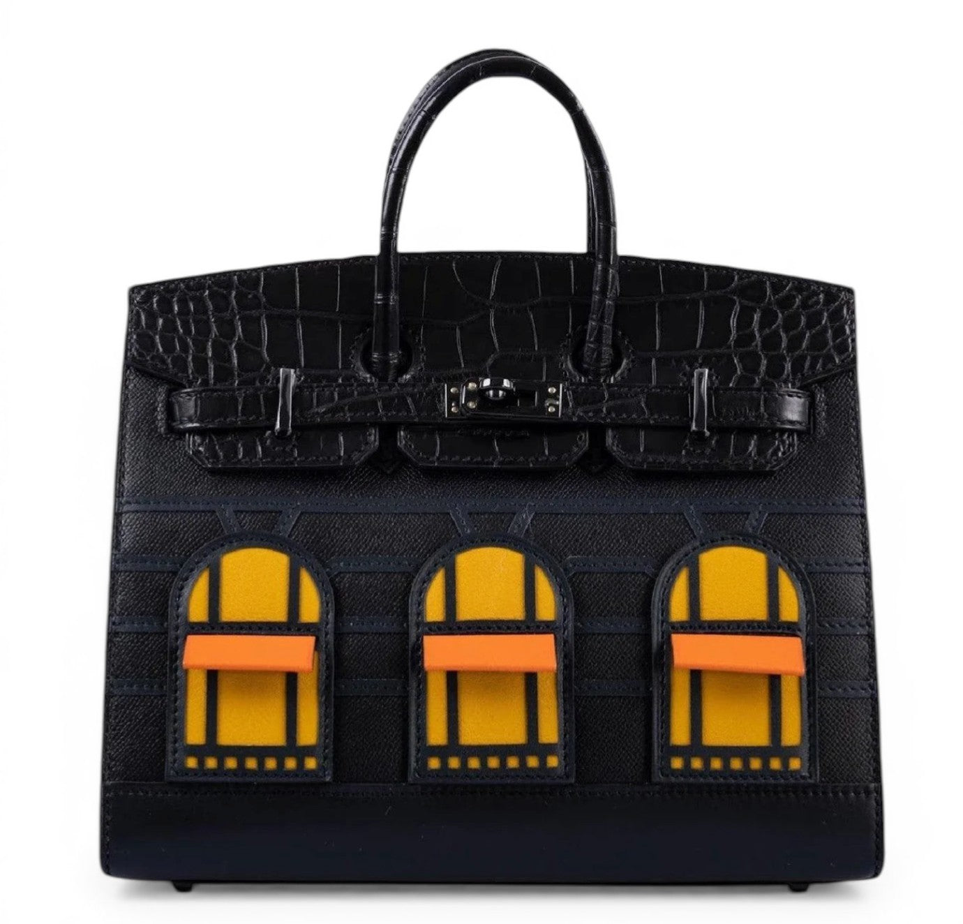 HERMÈS Birkin 20 Sellier Faubourg "Mid-night" Finition PVD