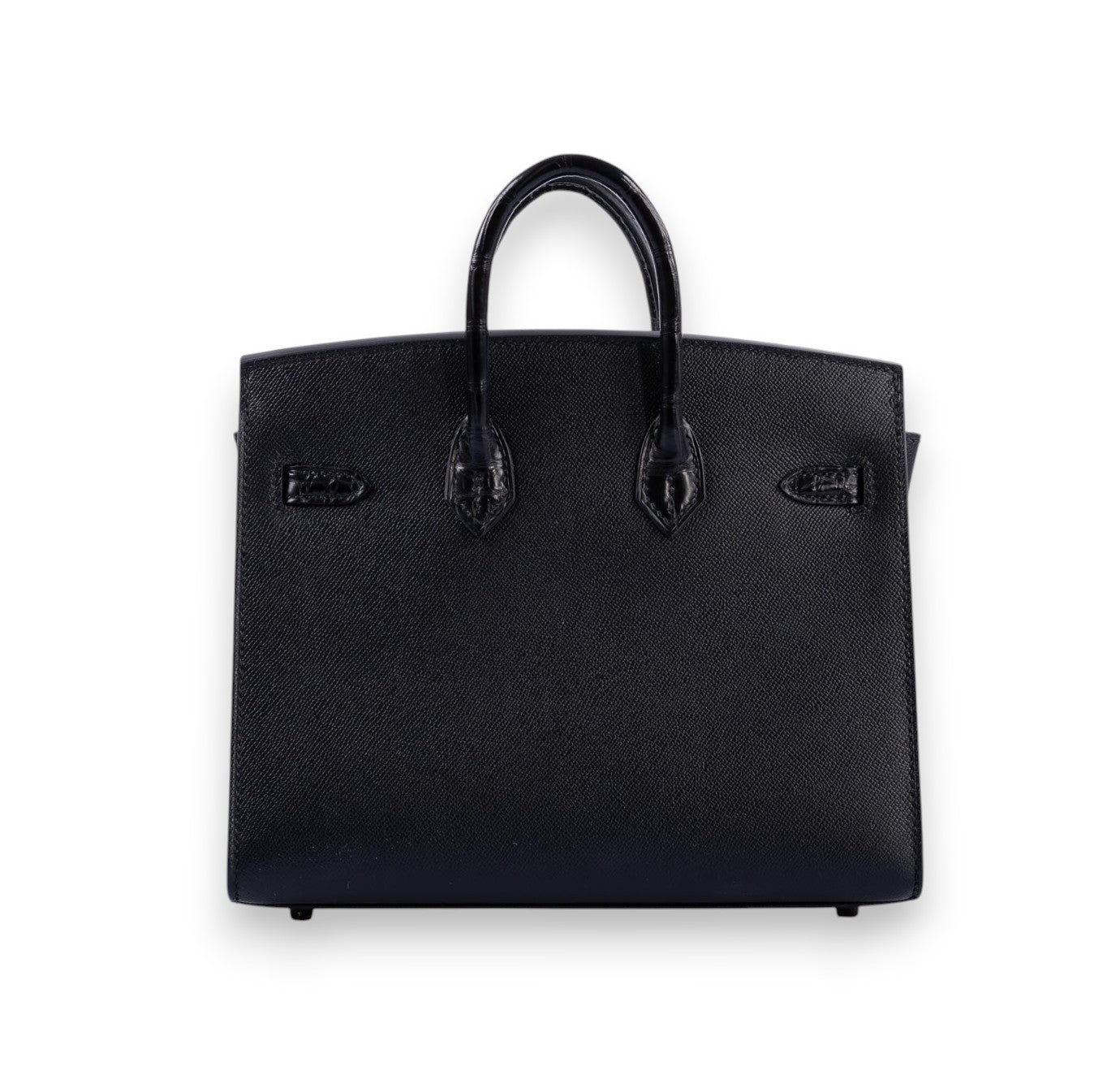 HERMÈS Birkin 20 Sellier Faubourg "Mid-night" Finition PVD