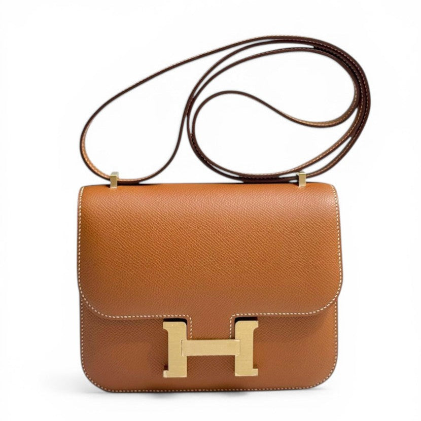 HERMES Constance 18 Gold Epsom Finition Or Jaune
