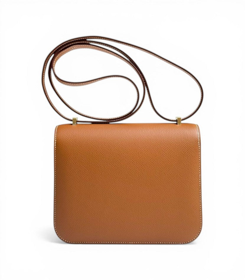 HERMES Constance 18 Gold Epsom Finition Or Jaune