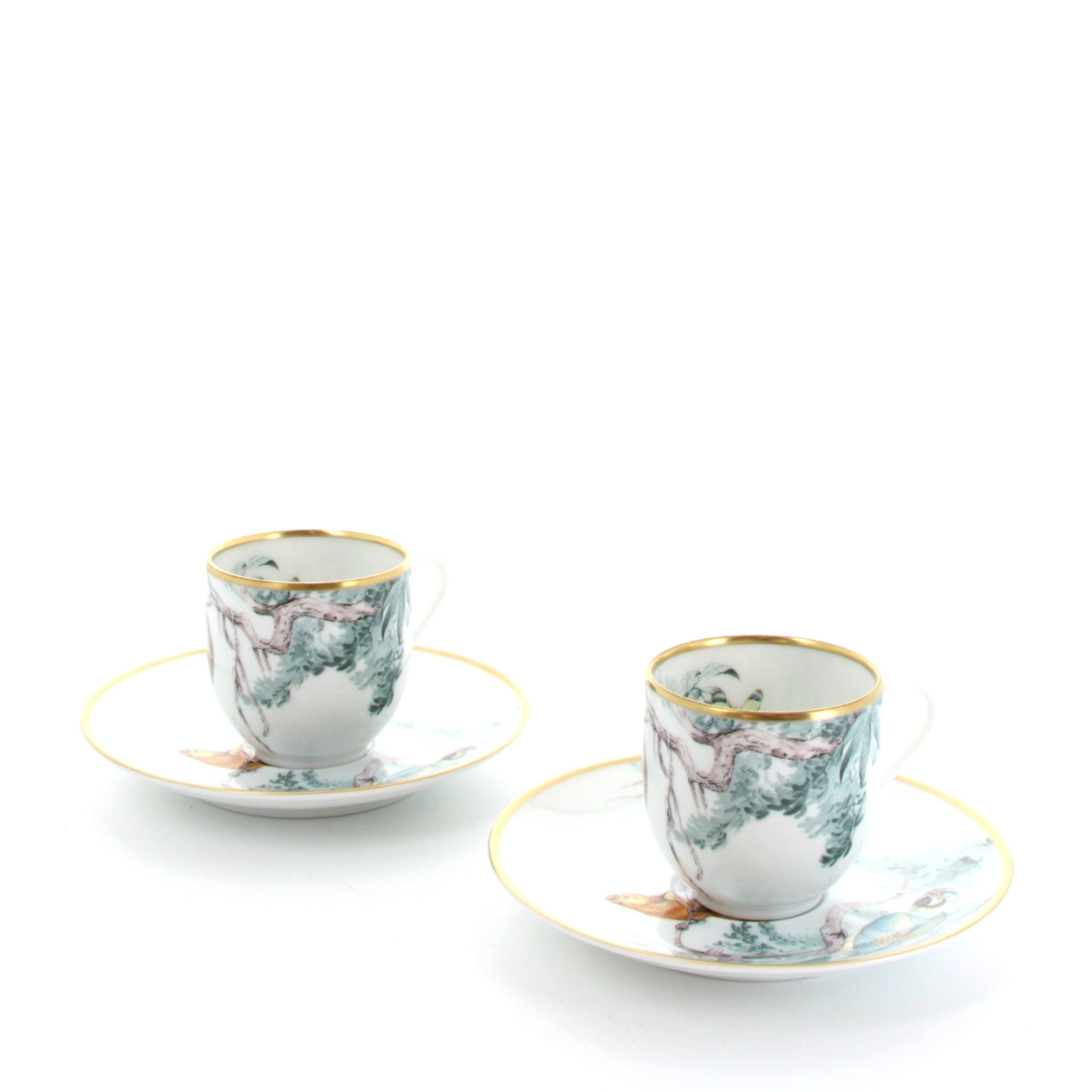 HERMES Tasse à Café Canrnets D'Equateur