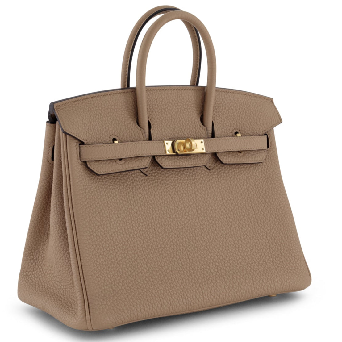 HERMES Birkin 25 Chai Cuir Togo Finition Or Jaune