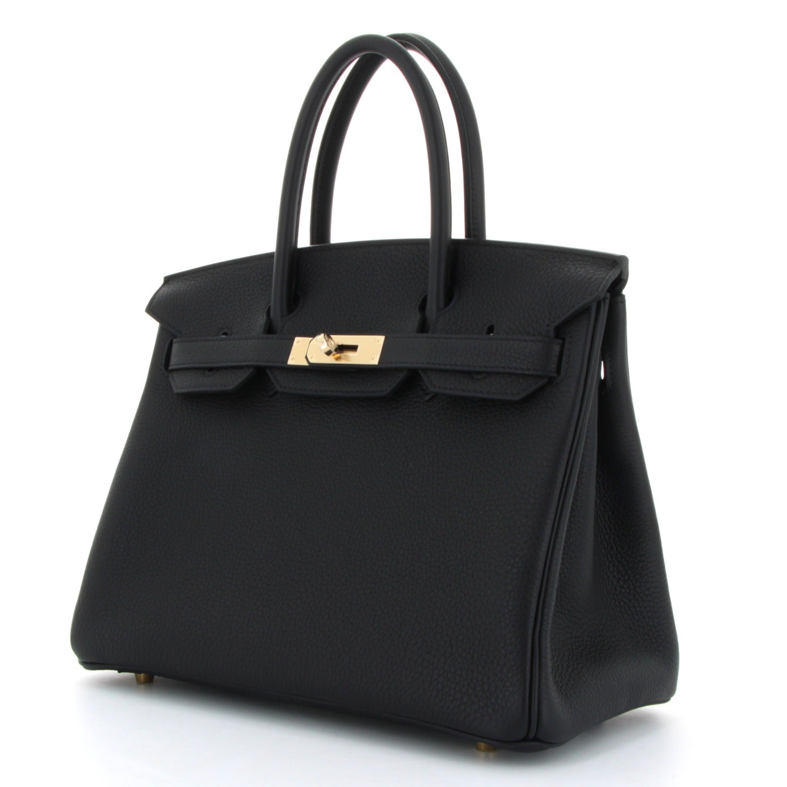 Hermes Birkin 30 Noir Togo Finition Permabrass