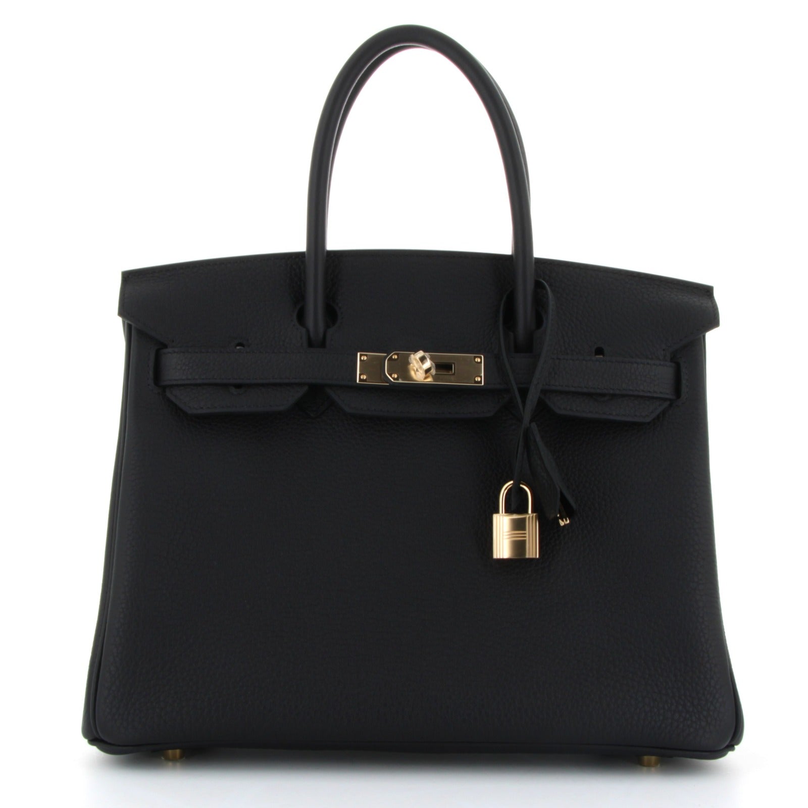 Hermes Birkin 30 Noir Togo Finition Permabrass