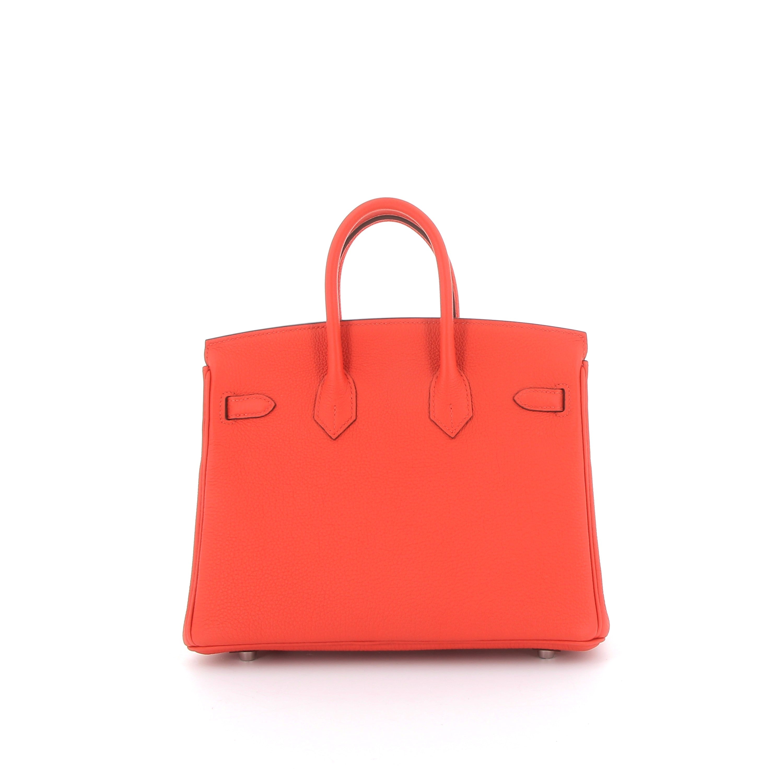 HERMÈS Birkin 25 Capucine Togo Finition Palladié
