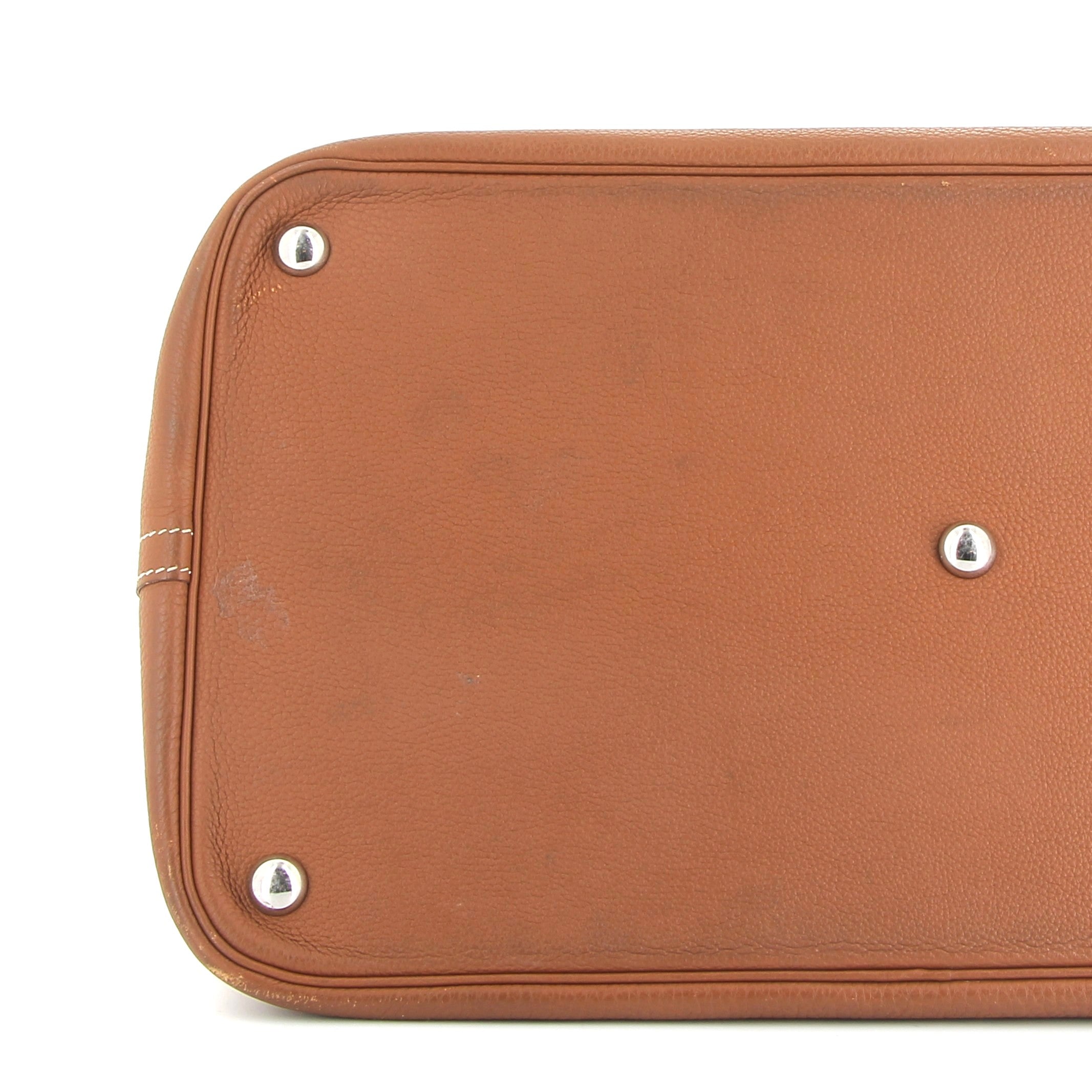 HERMÈS Bolide 45 Shark Gold Togo Finition Palladié