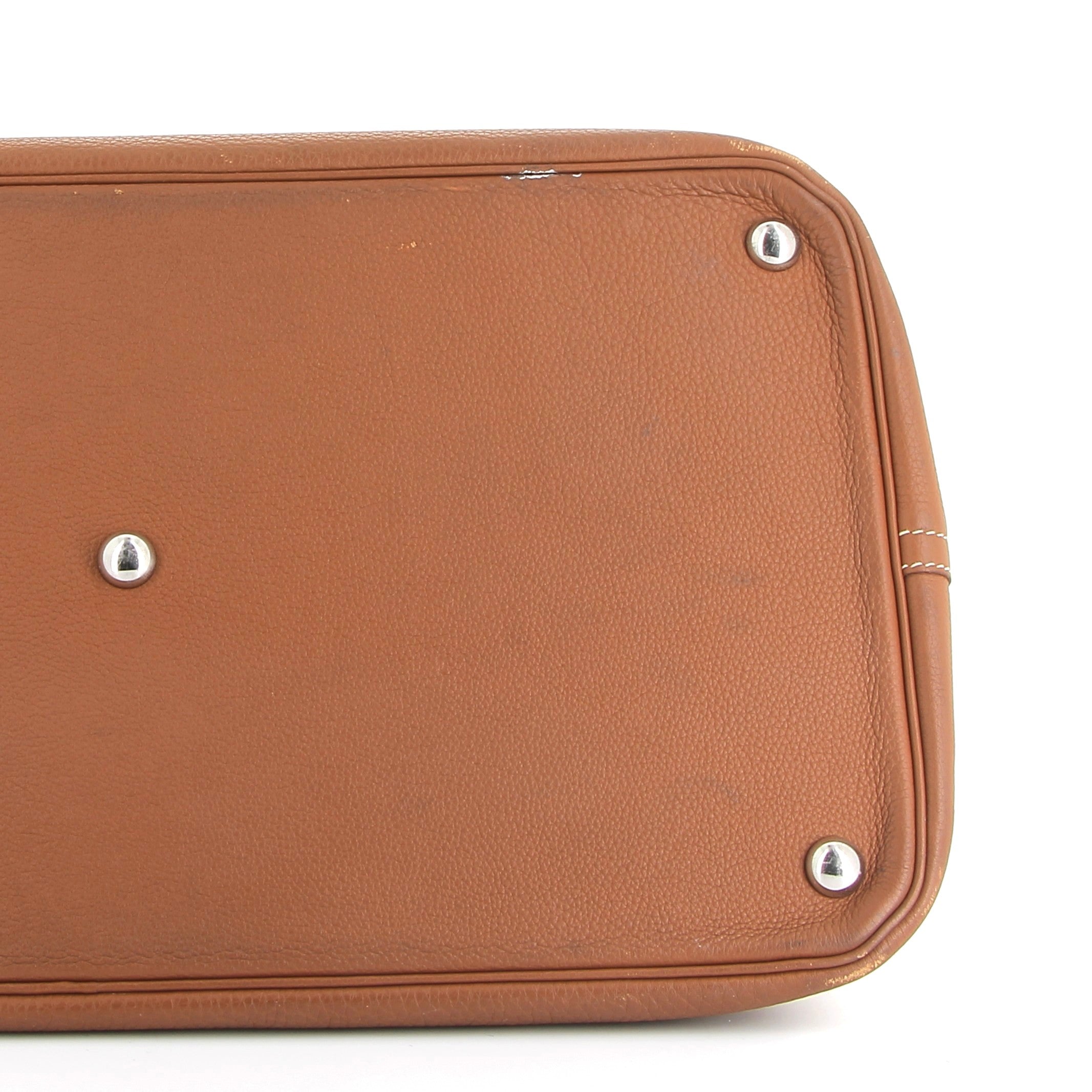 HERMÈS Bolide 45 Shark Gold Togo Finition Palladié