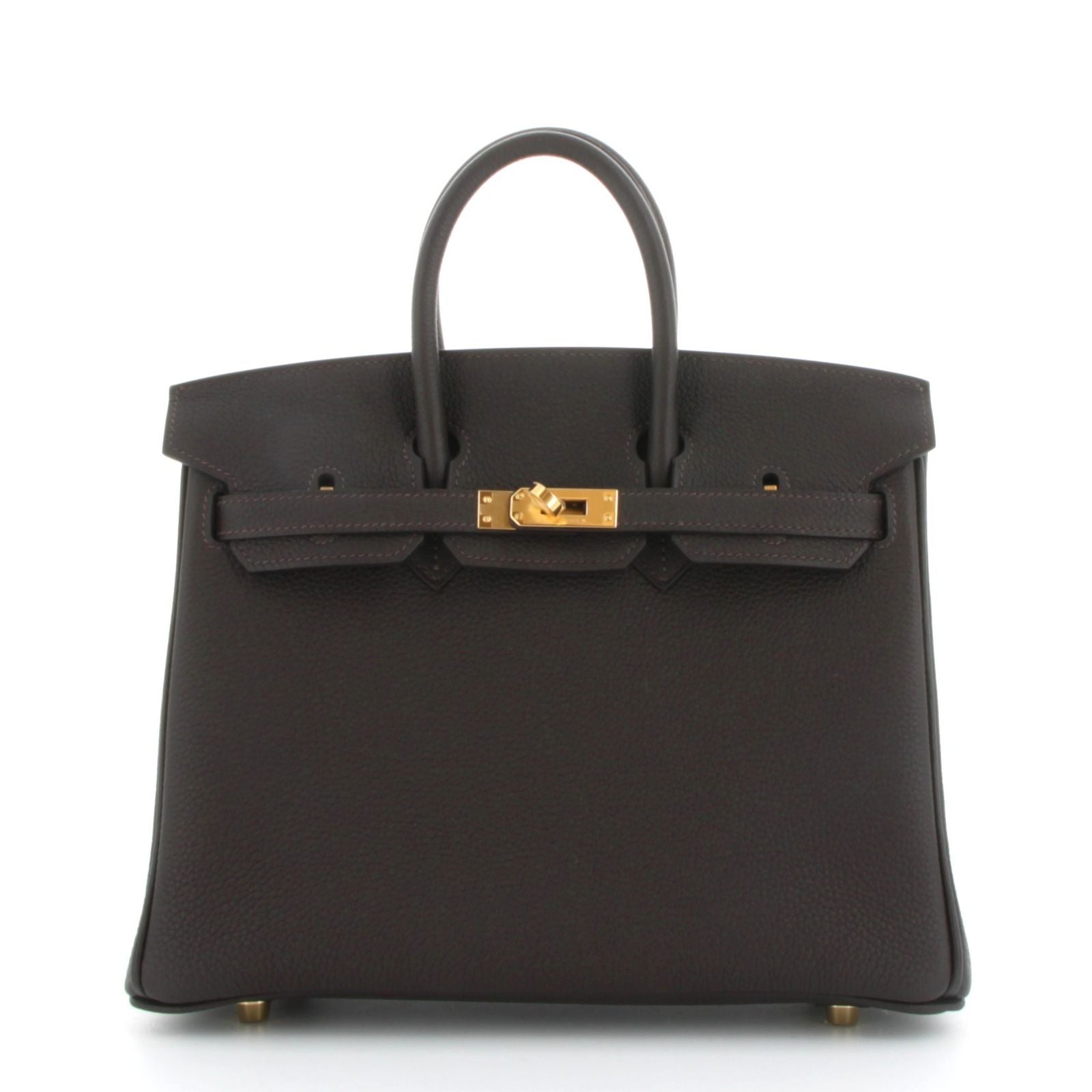 Hermes Birkin 30 Noir Togo Finition OR Jaune