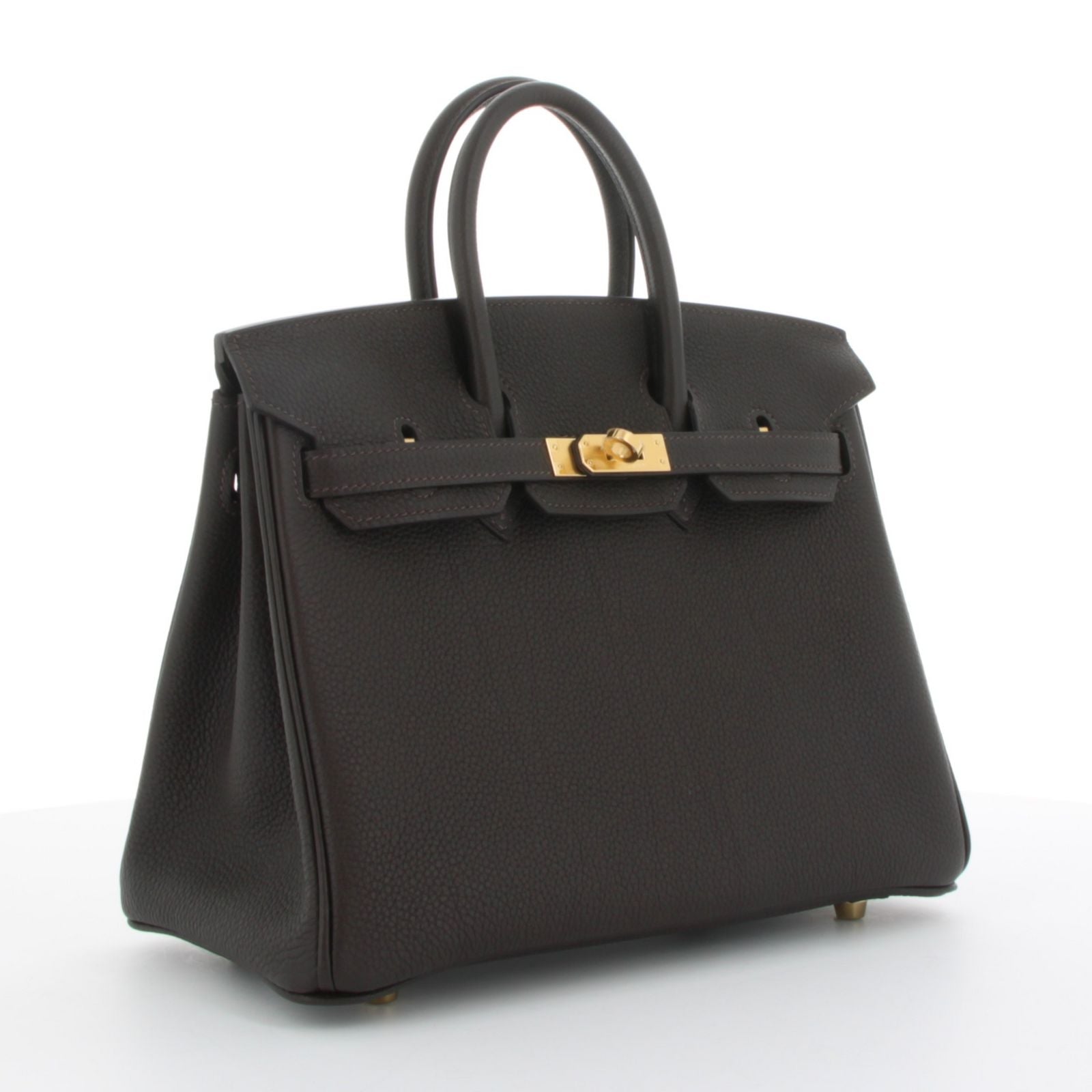 Hermes Birkin 30 Noir Togo Finition OR Jaune