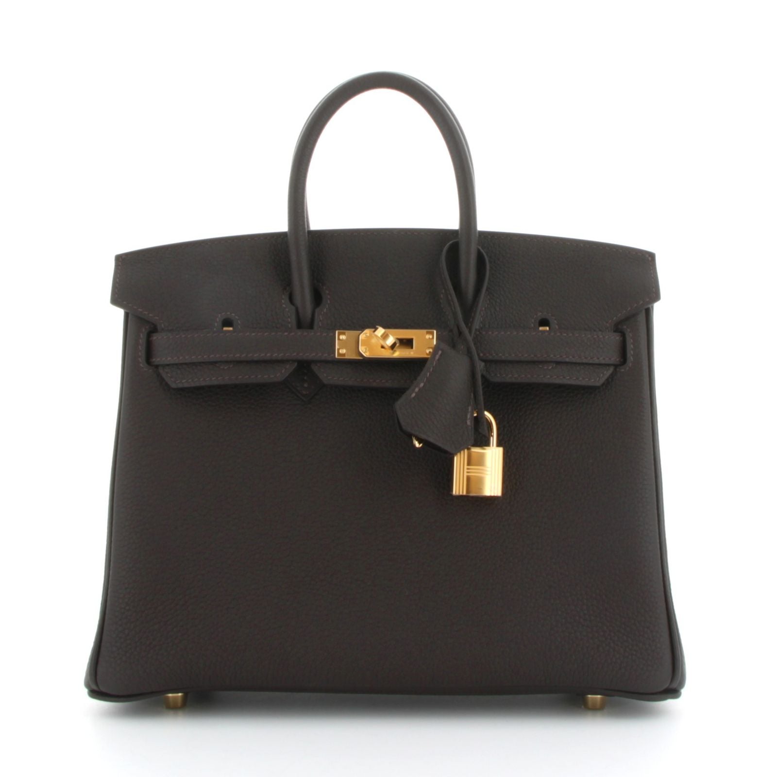 Hermes Birkin 30 Noir Togo Finition OR Jaune