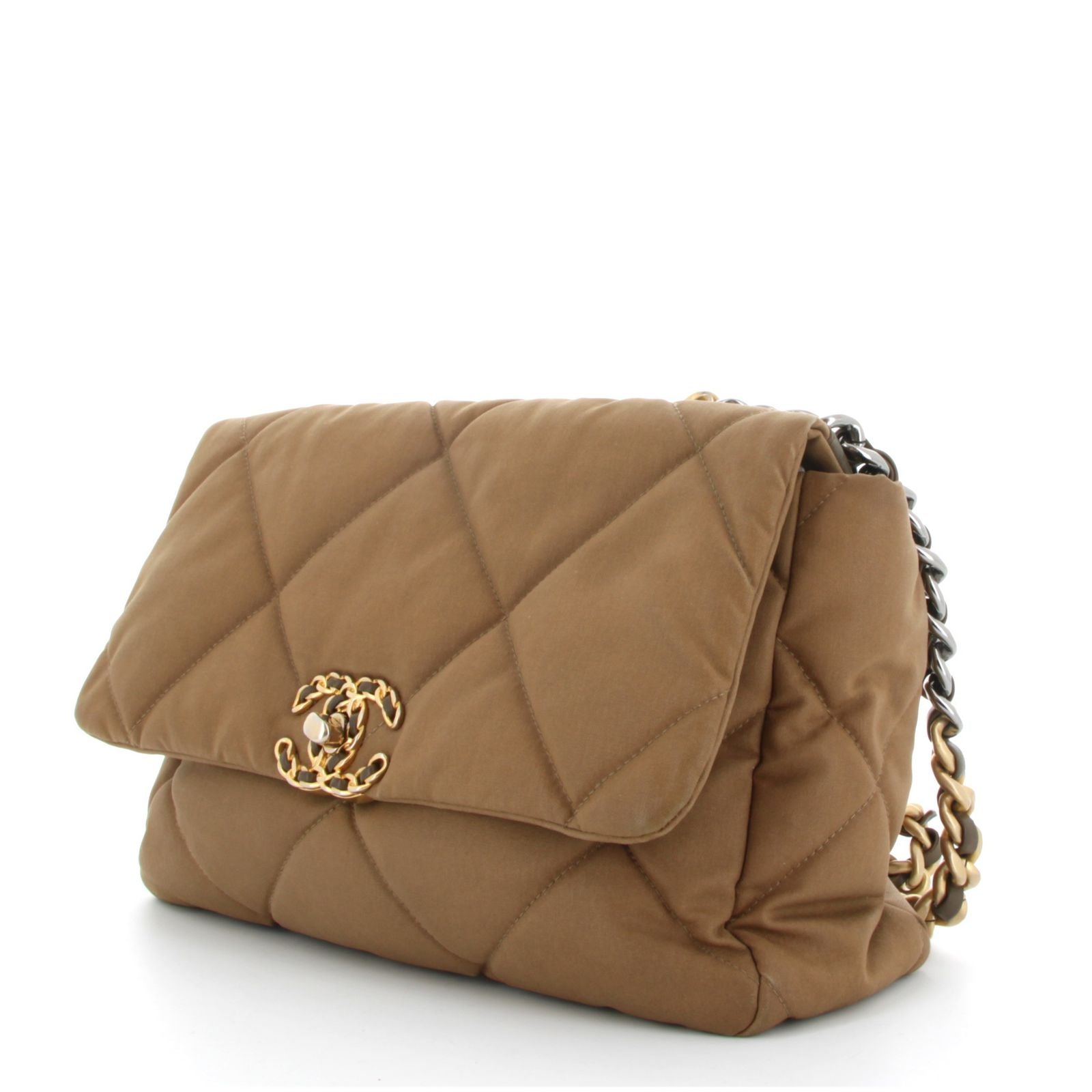 CHANEL CLASSIC FLAP MEDIUM TOILE KAKI