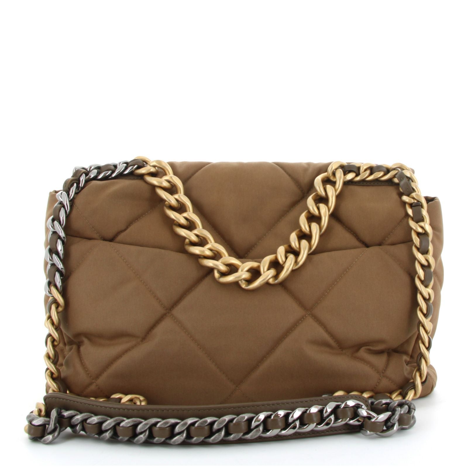 CHANEL CLASSIC FLAP MEDIUM TOILE KAKI