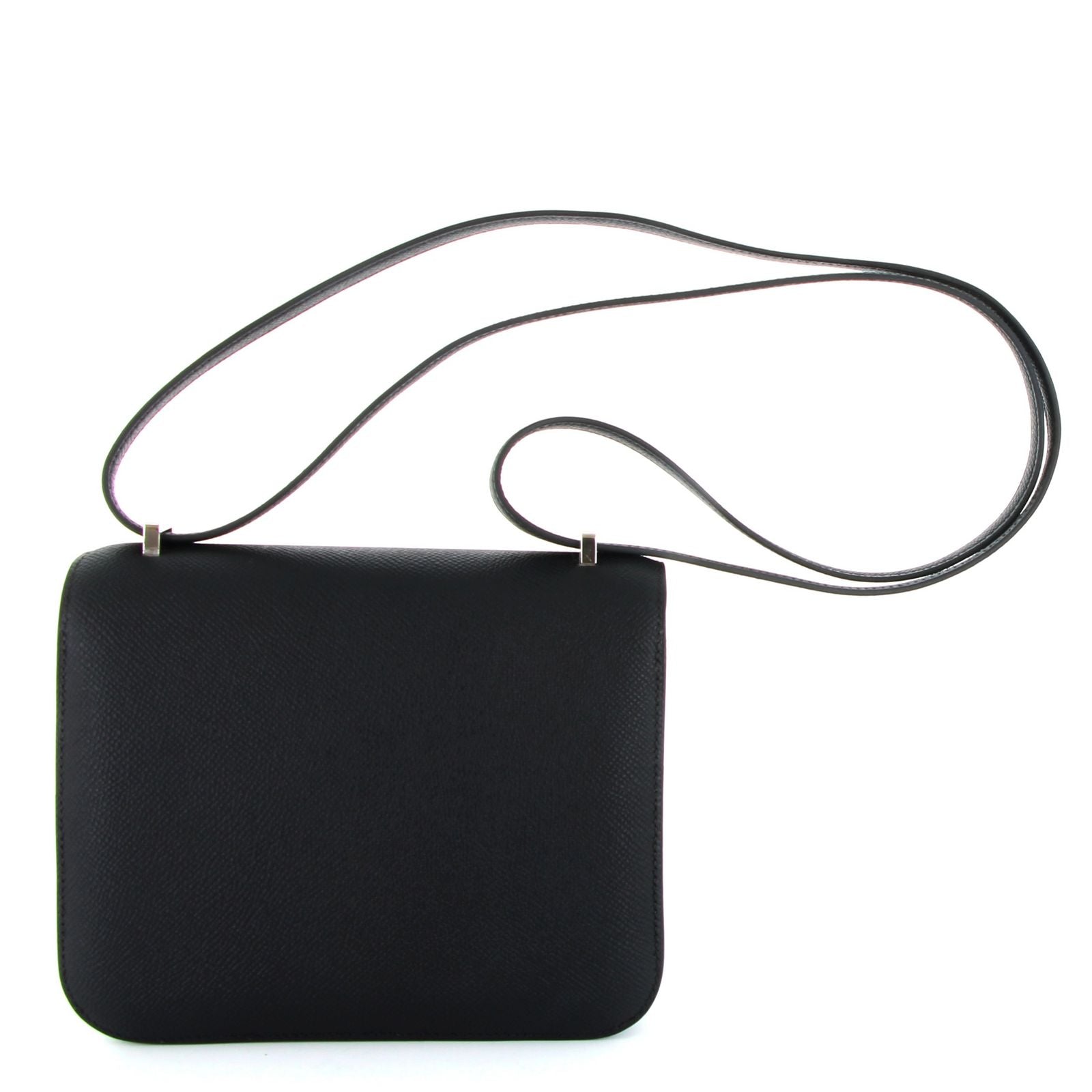 Hermes Constance 18 Noir Epsom Finition Palladié