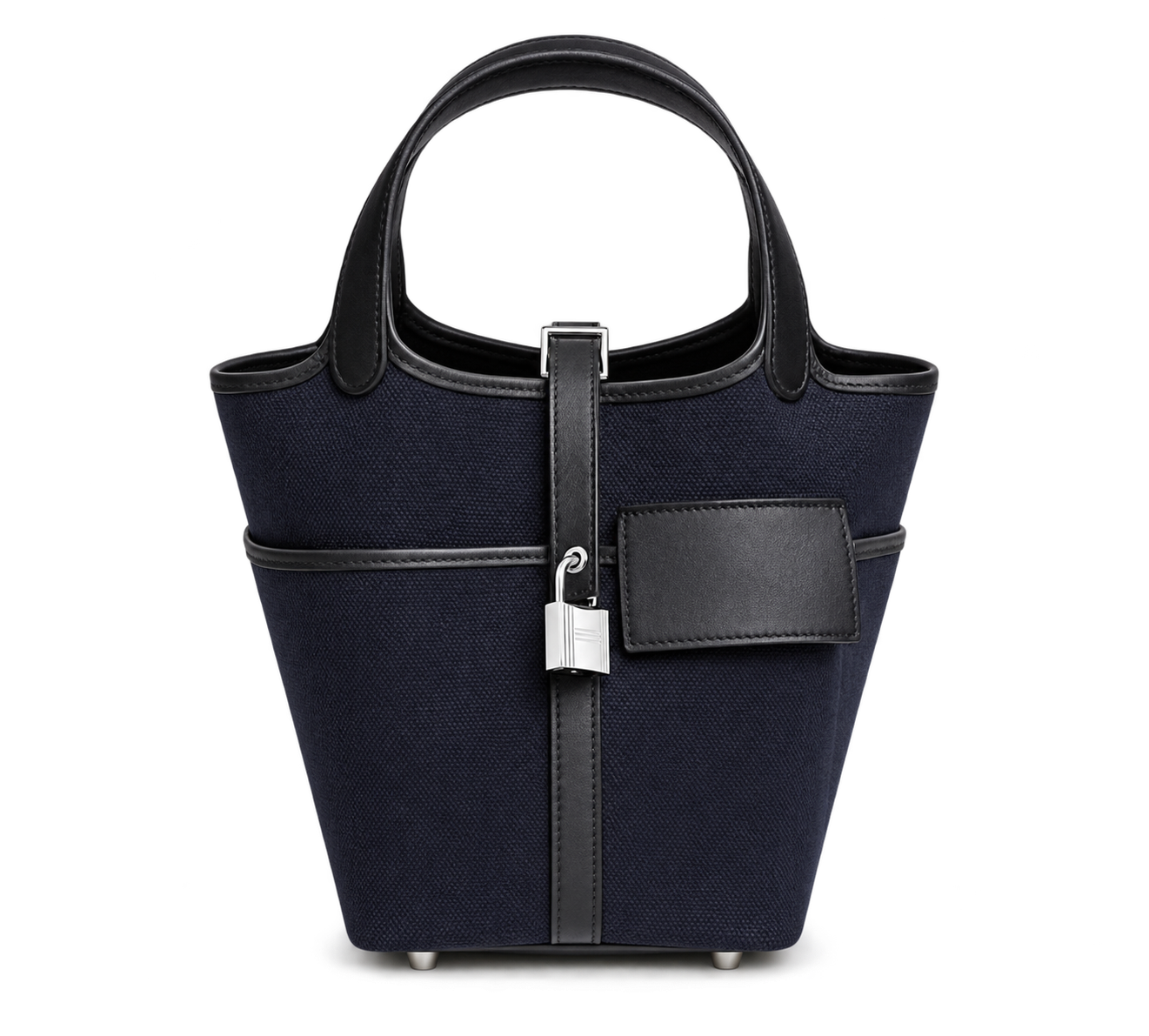 HERMES PICOTIN 18 CARGO BLEU MARINE/CABAN FINITION PALLADIÉ