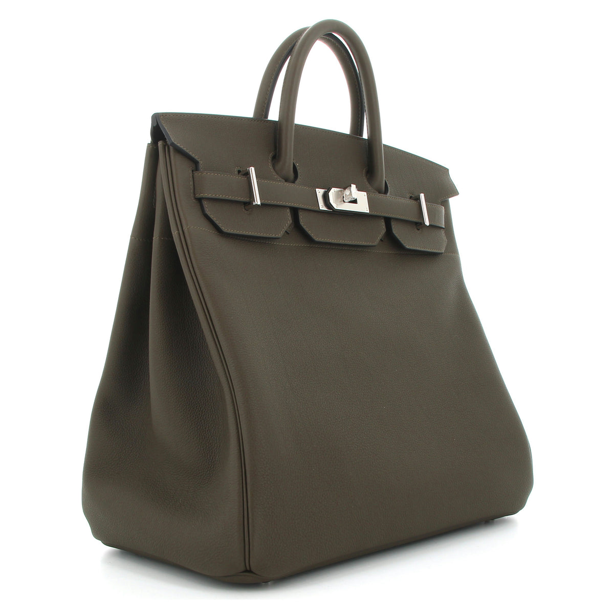 HERMÈS HAC 40 TOGO VERT LODEN FINITION PALLADIÉ