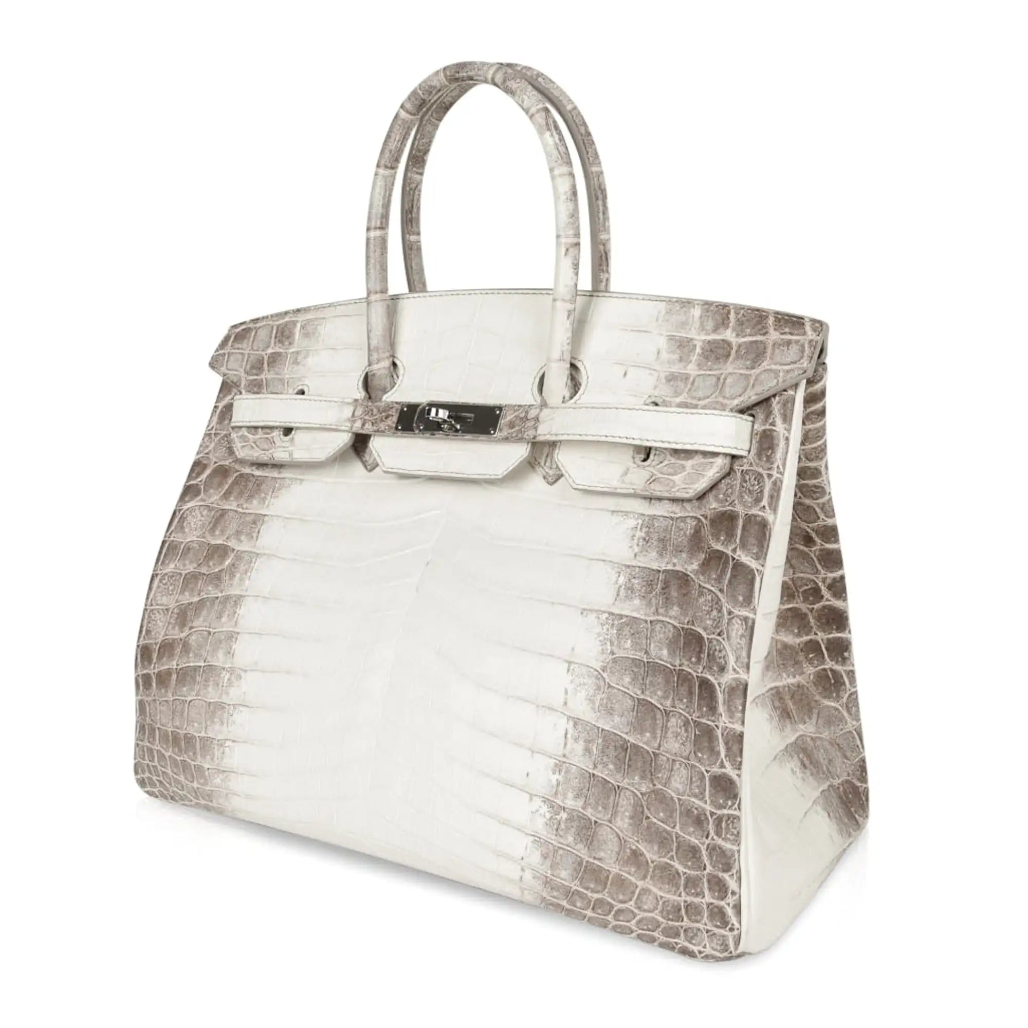 HERMES Birkin 35 Himalaya Crocodile Niloticus Finition Palladié
