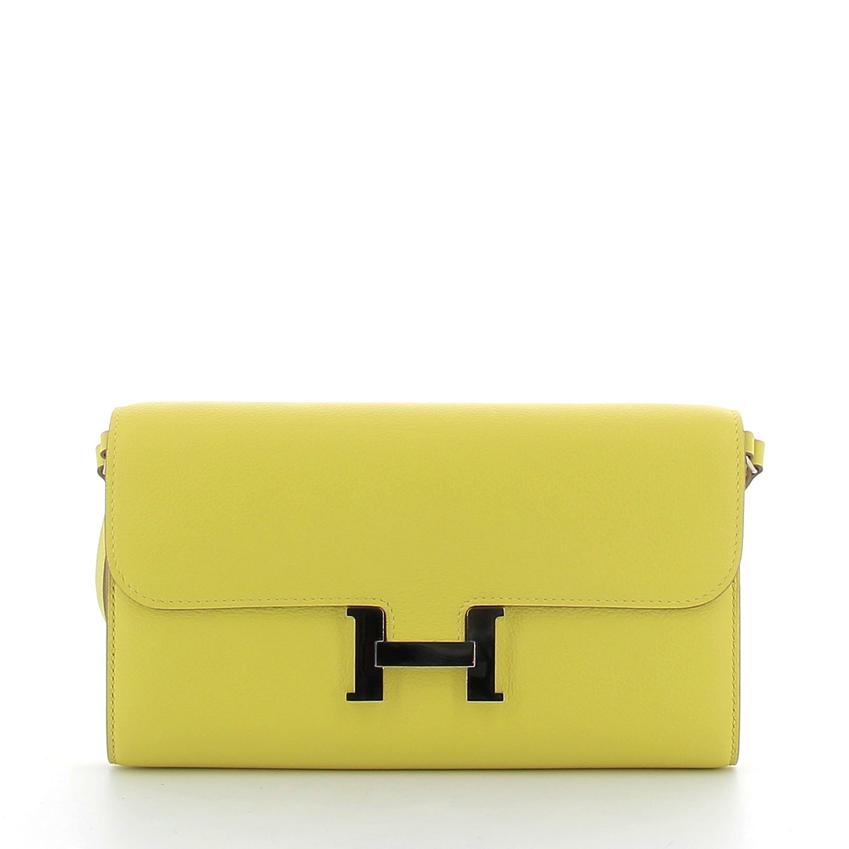 HERMES Constance To Go Lime Cuir Taurillon Clemence Finition Palladié