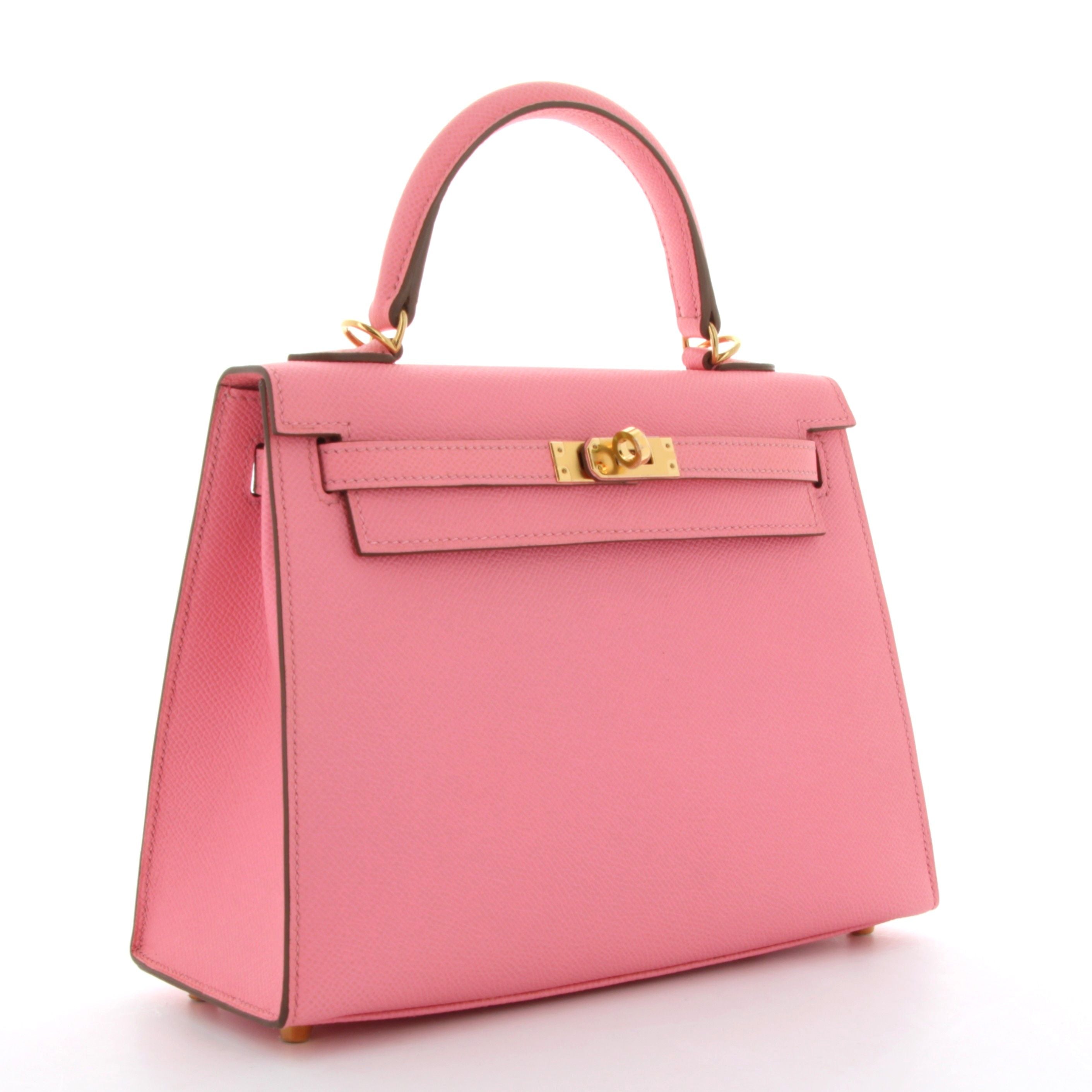Kelly 25 Rose Confetti Finiton Epsom Or Jaune