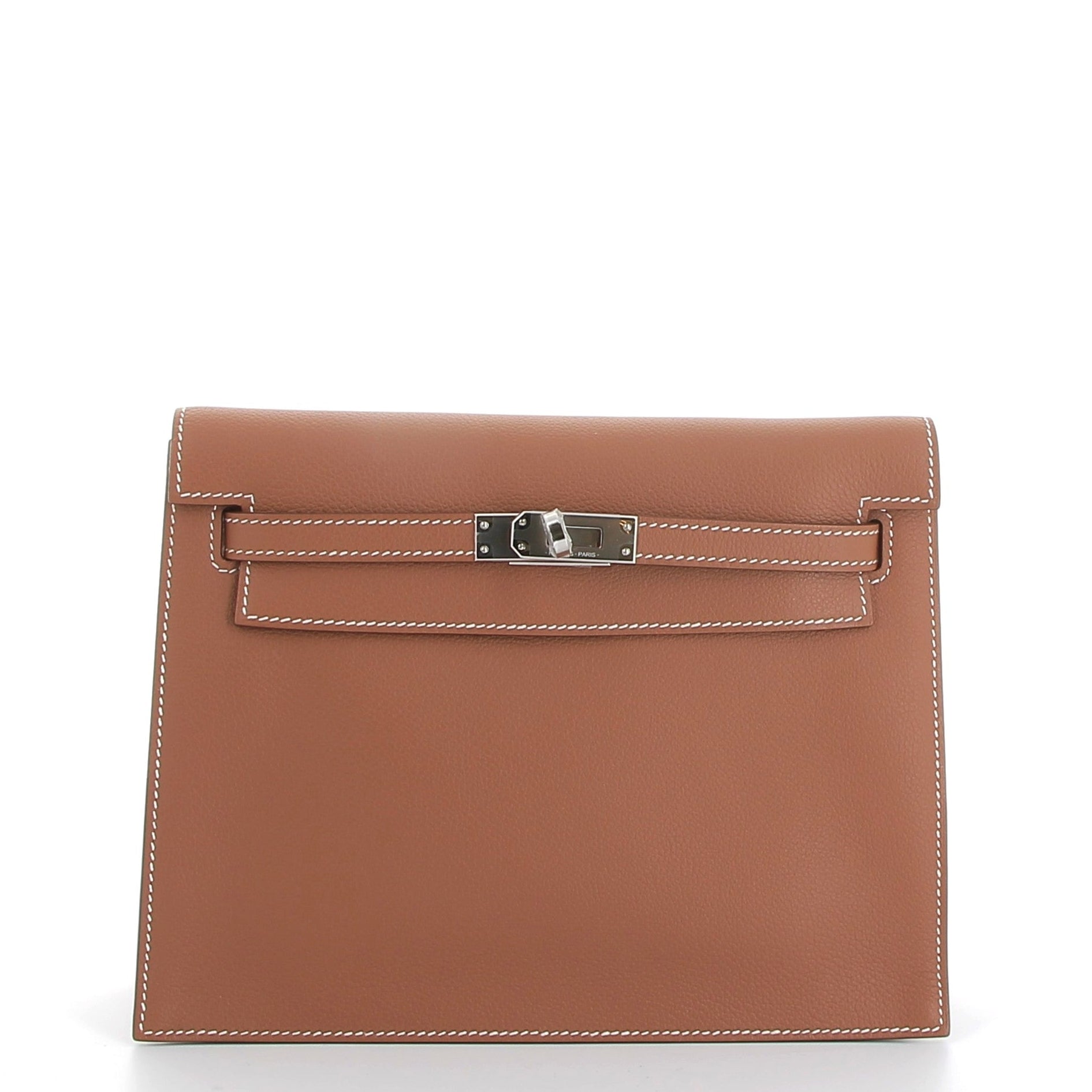 HERMES Kelly Danse Gold Cuir Evercolor Finition Palladié