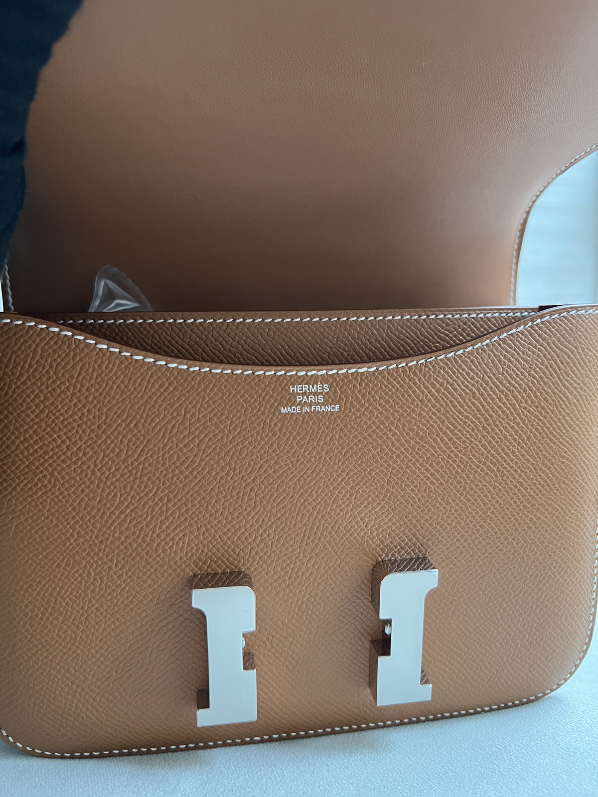 HERMÈS CONSTANCE 18 EPSOM GOLD FINITION PALLADIÉ