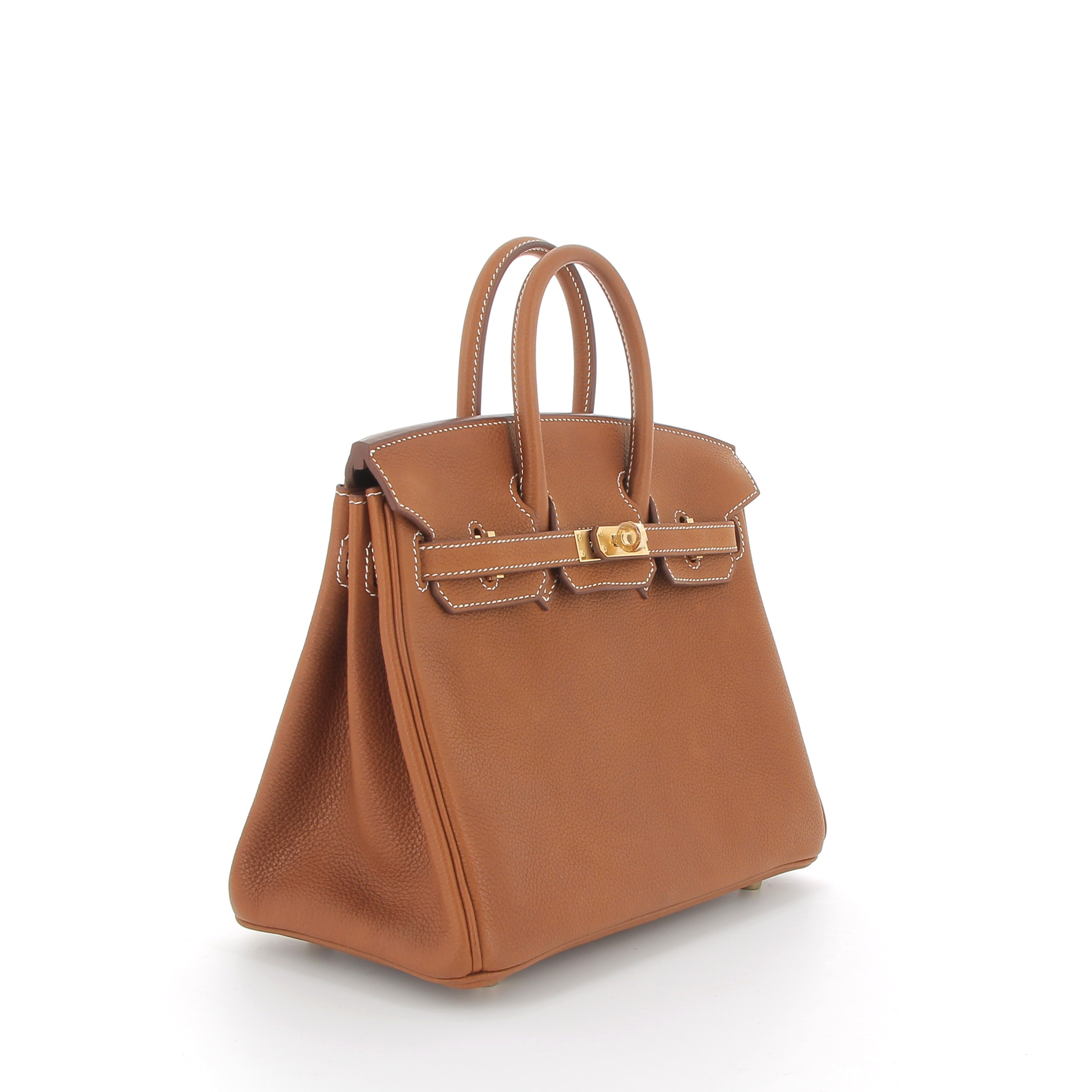 Birkin 25 Gold Faubourg Barenia Finition Or jaune