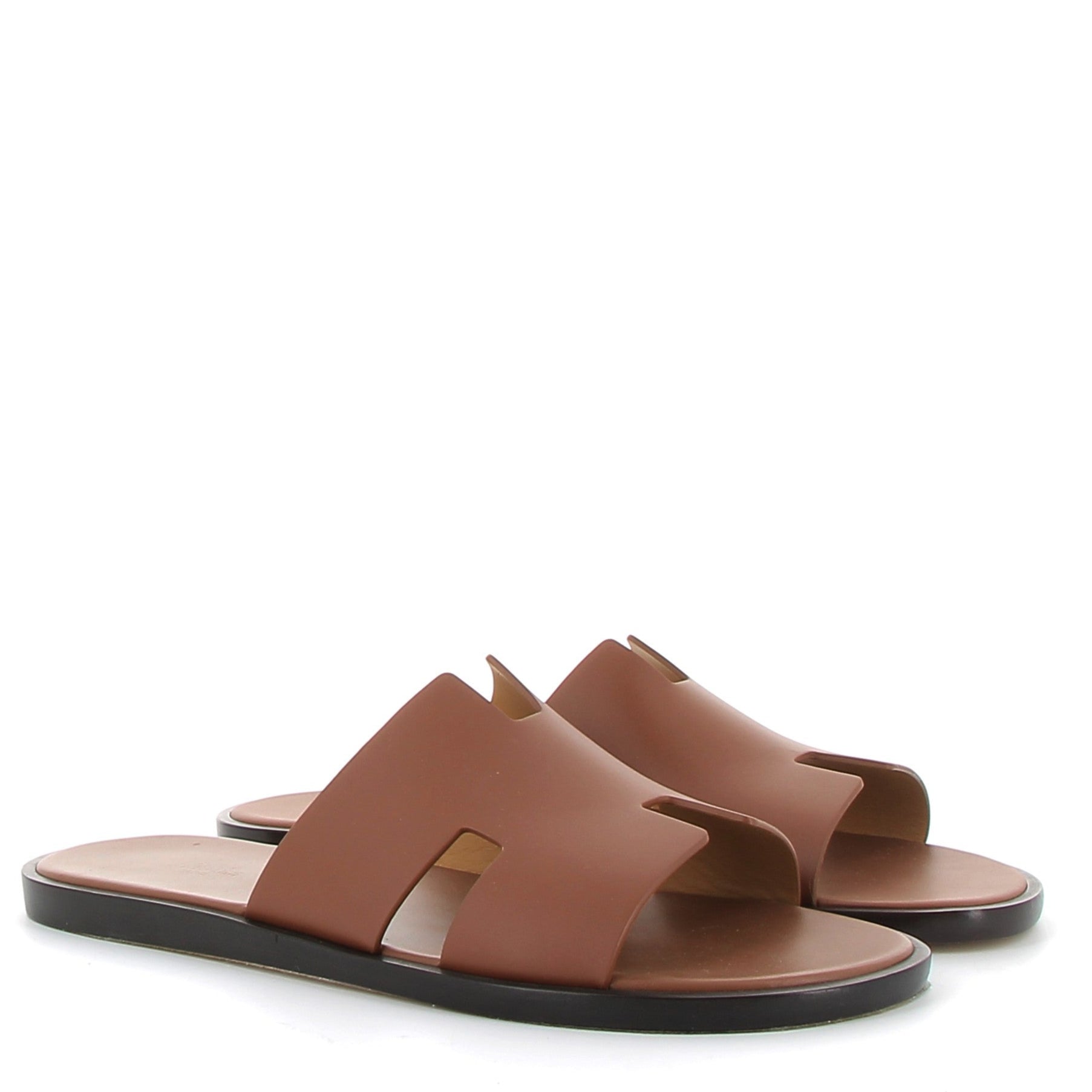HERMÈS Izmir Sandales Cuir Gold
