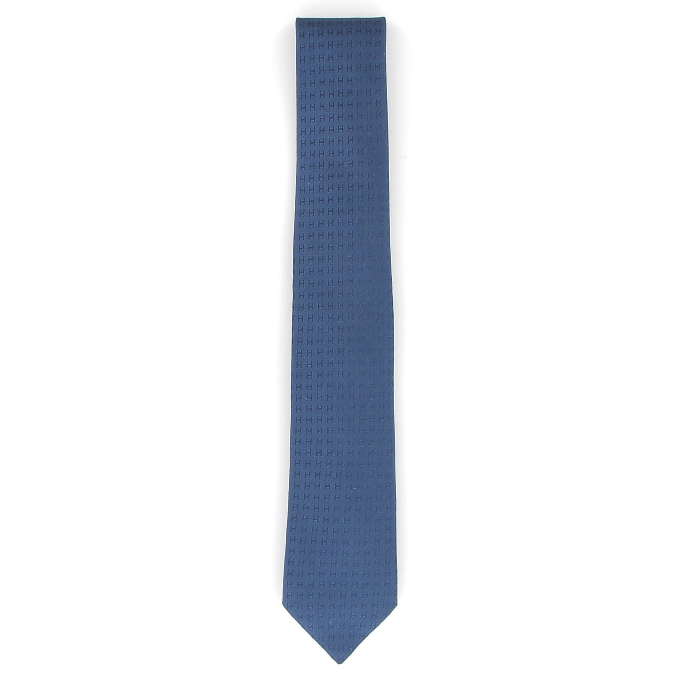 HERMÈS H Ocean shaped tie 