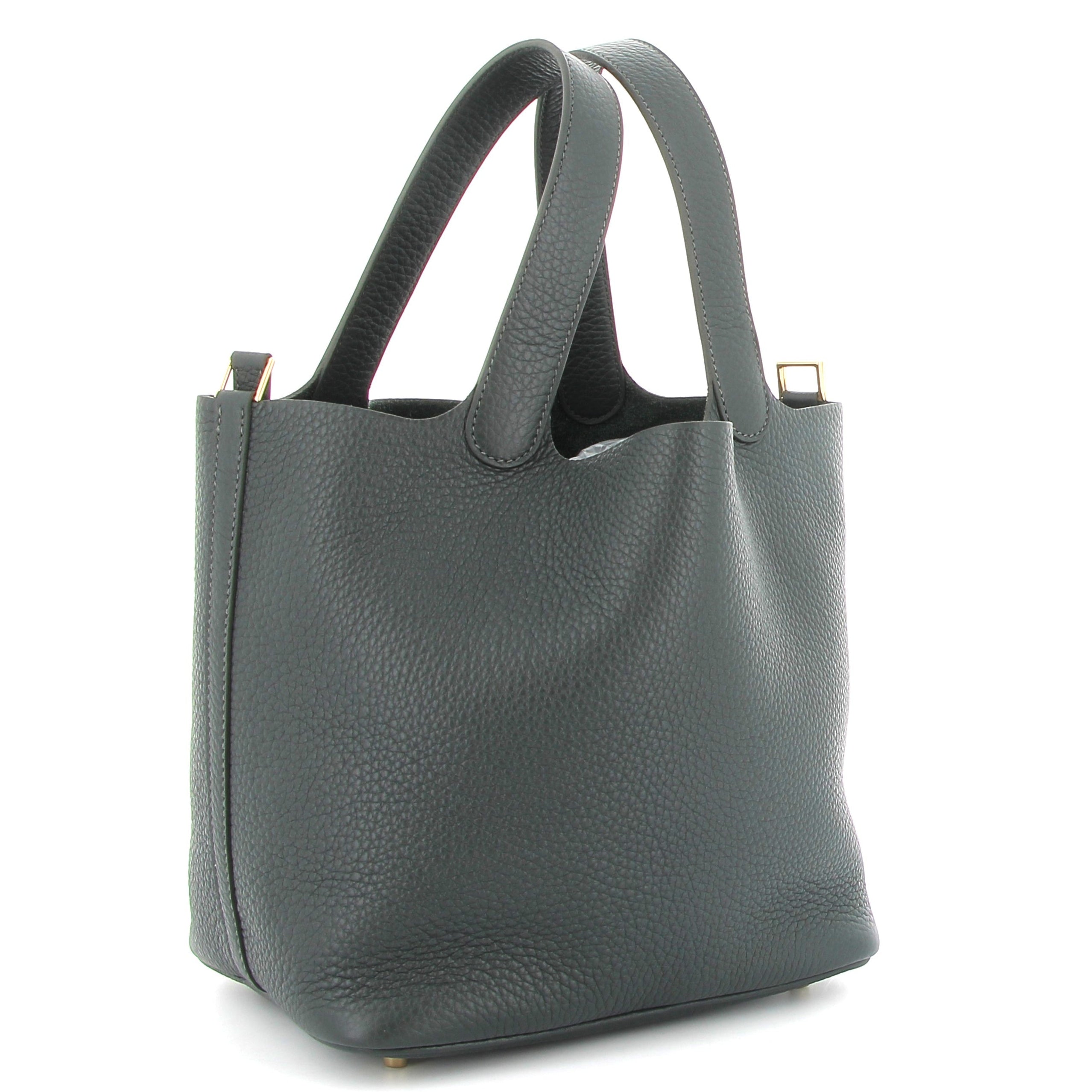 HERMÈS Picotin 26 Vert Mangrove Taurillon Clemence Finition Or