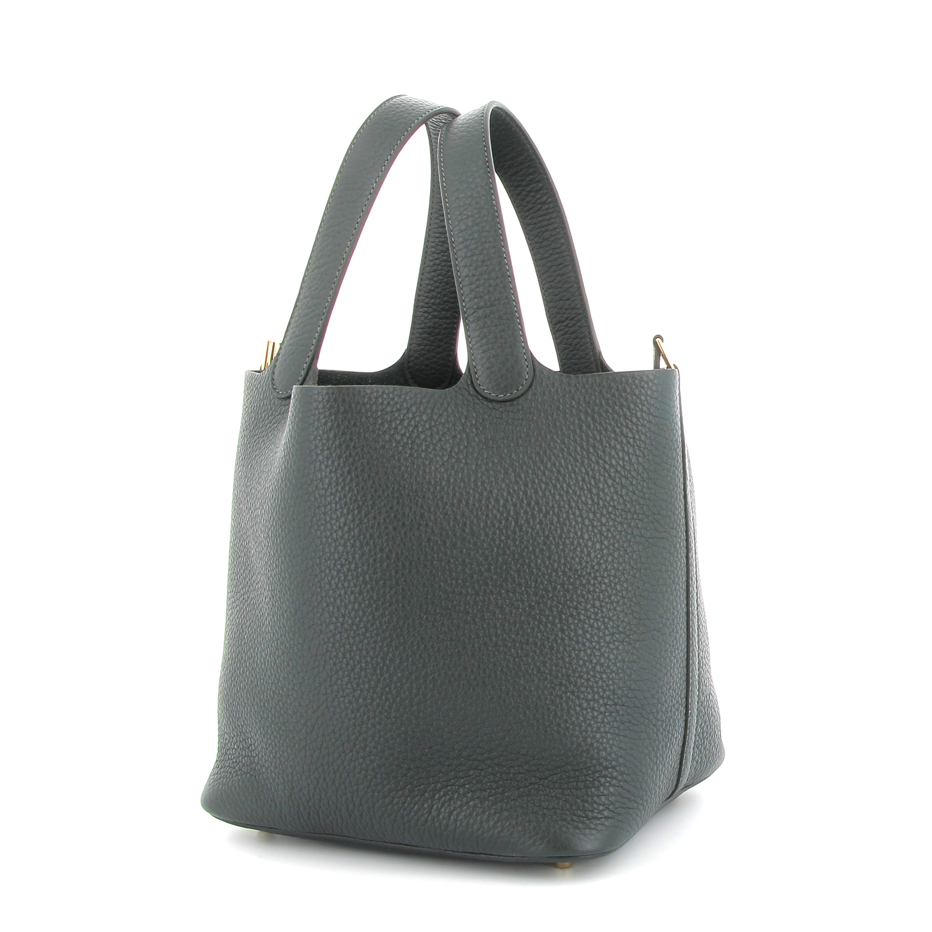 HERMÈS Picotin 26 Mangrove Green Taurillon Clemence Gold Finish