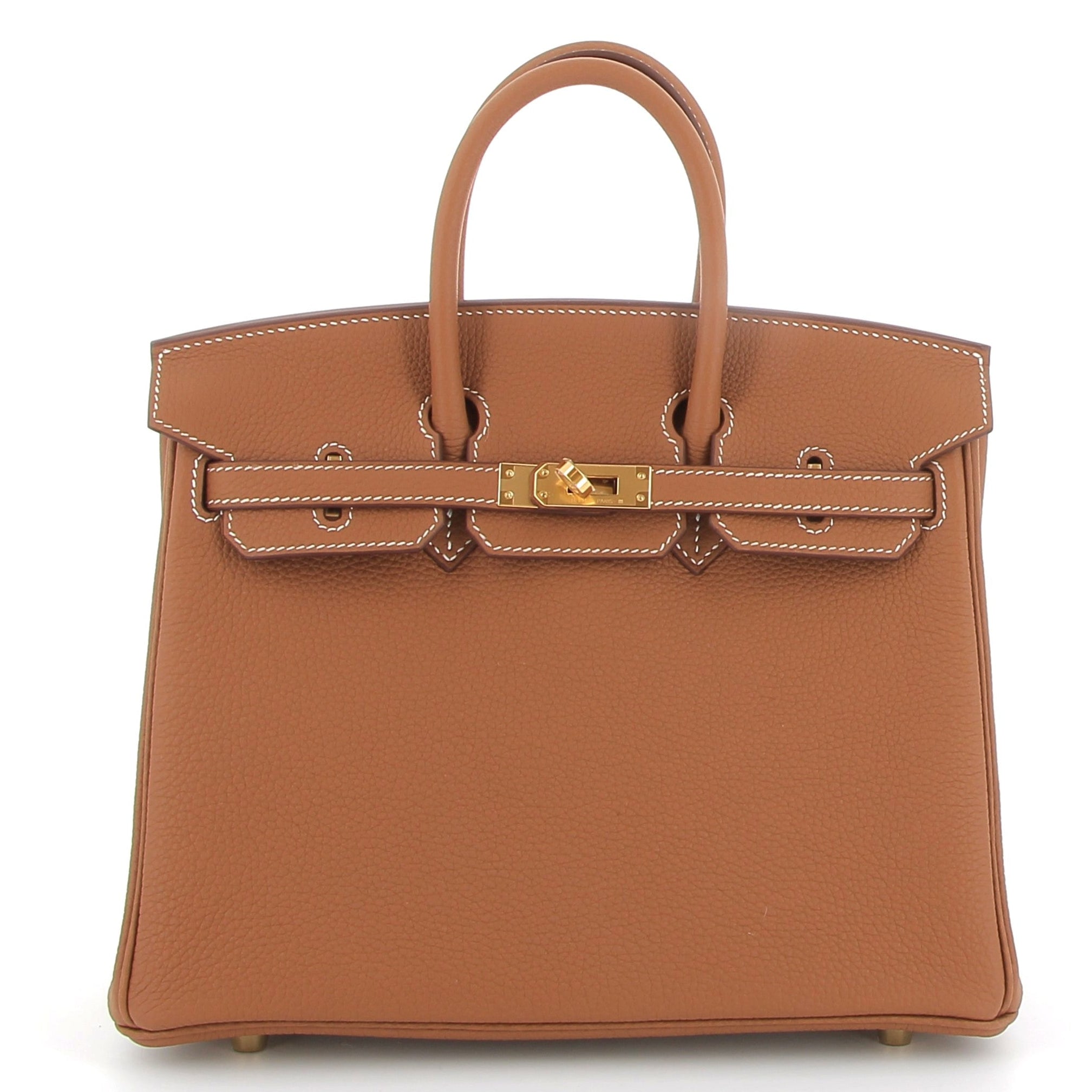 HERMÈS Birkin 25 Gold Togo Finition Or Jaune