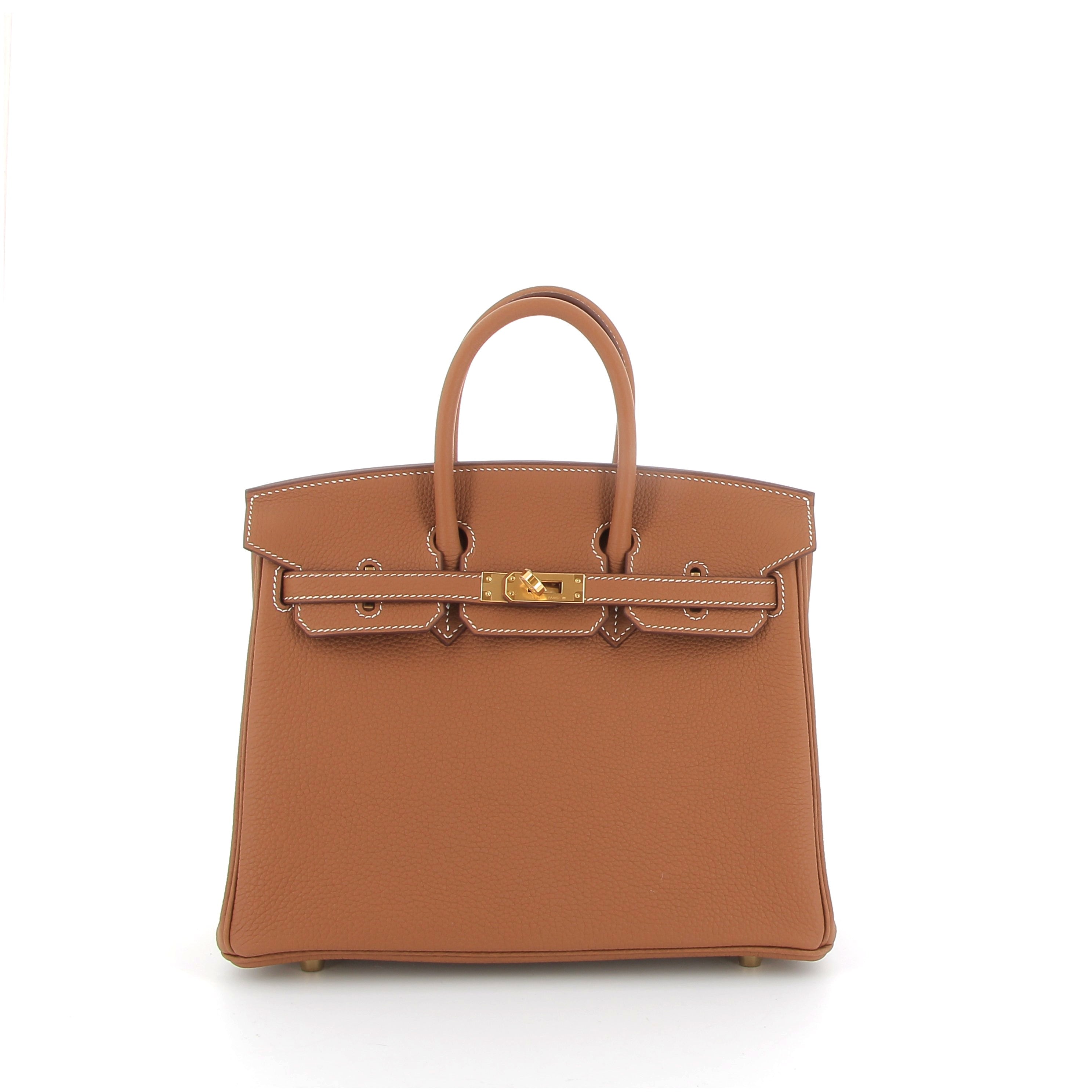 HERMÈS Birkin 25 Gold Togo Finition Or Jaune