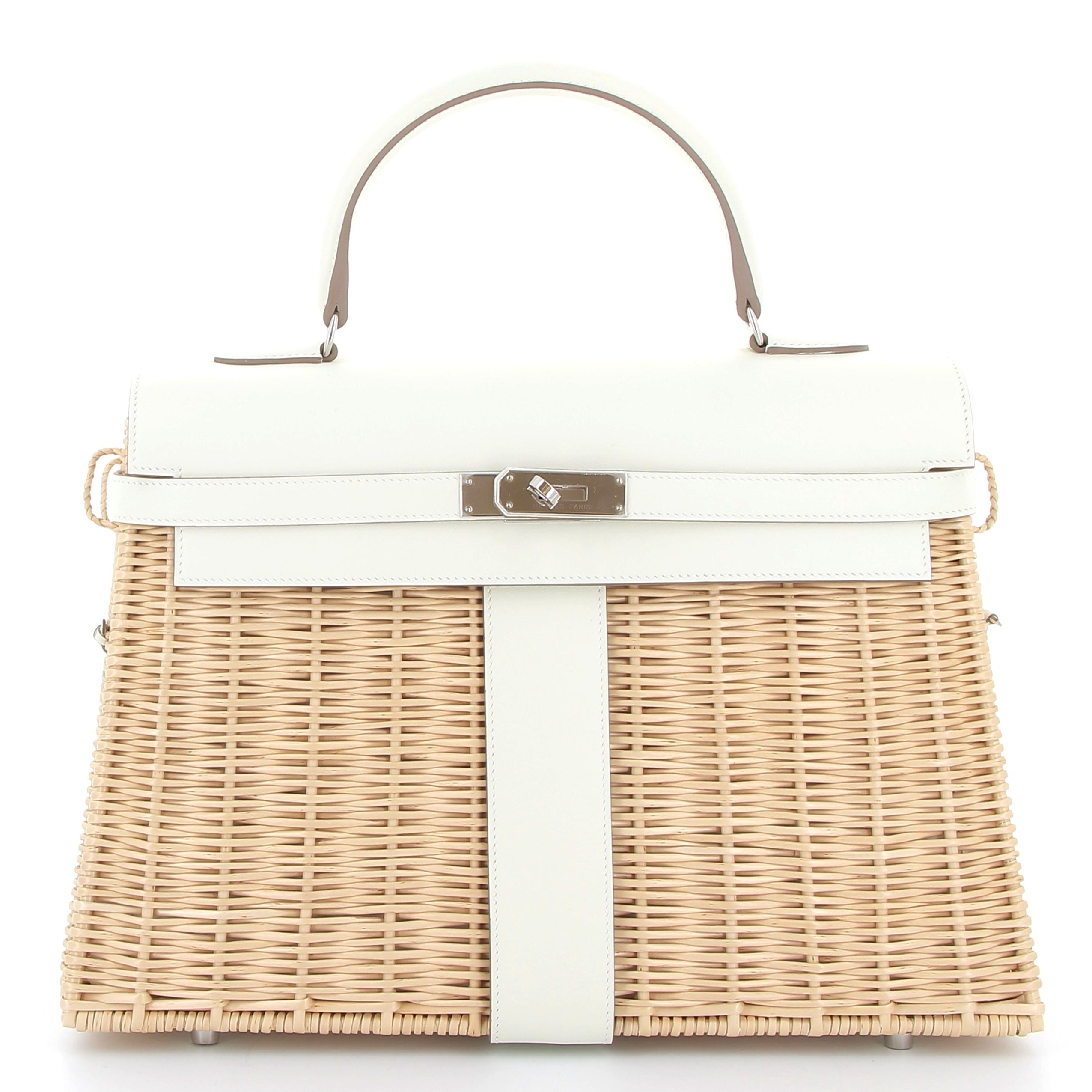 HERMES Kelly 35 Picnic Mushroom Finition Palladié