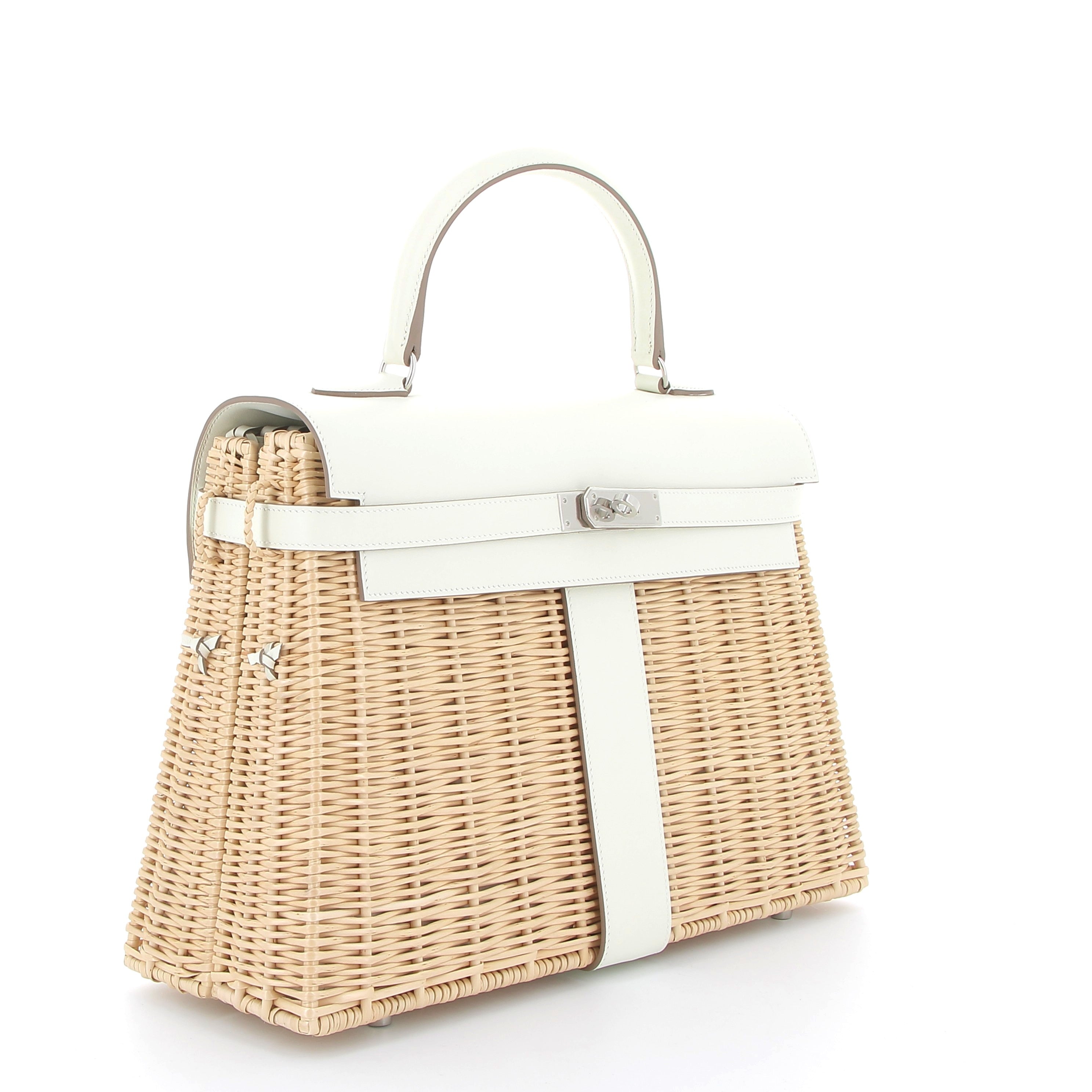 HERMES Kelly 35 Picnic Mushroom Finition Palladié