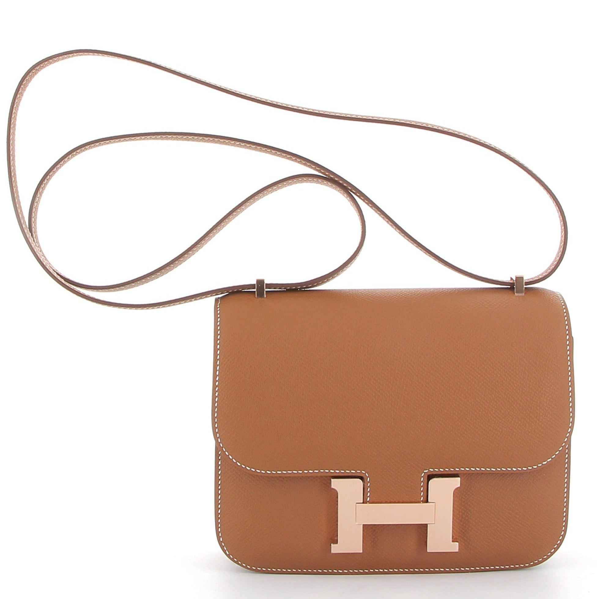 HERMES Constance 18 Gold Epsom Finition Or Rose