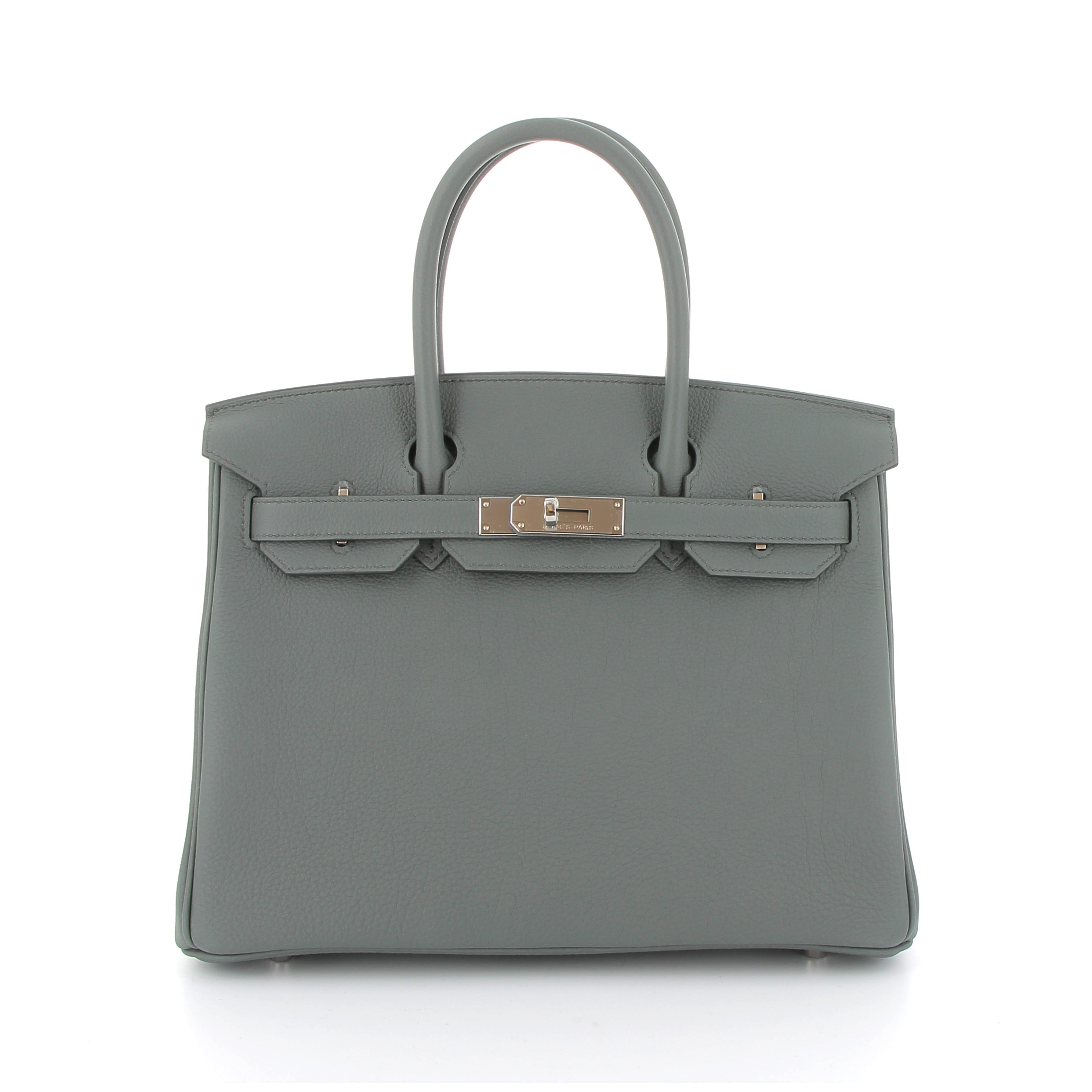 HERMES Birkin 30 Vert Amande Finition Palladié