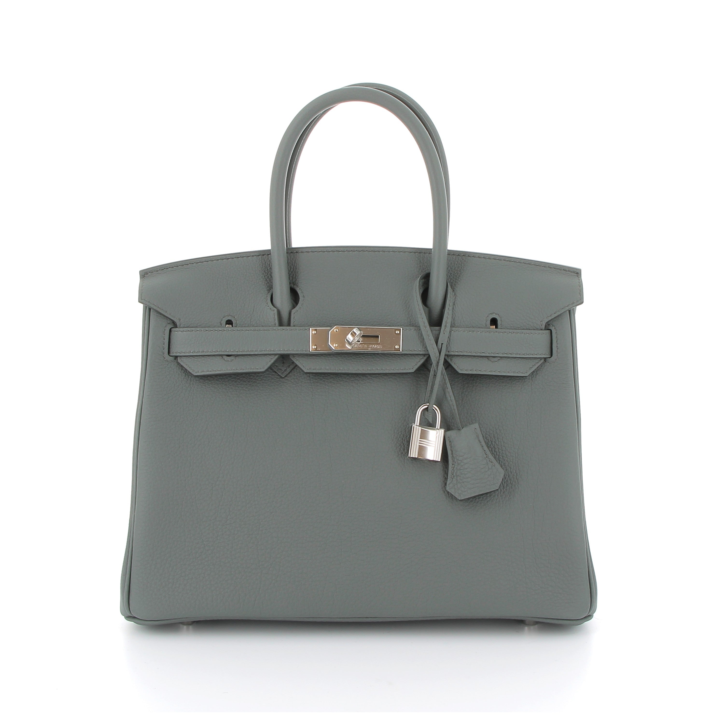 HERMES Birkin 30 Vert Amande Finition Palladié