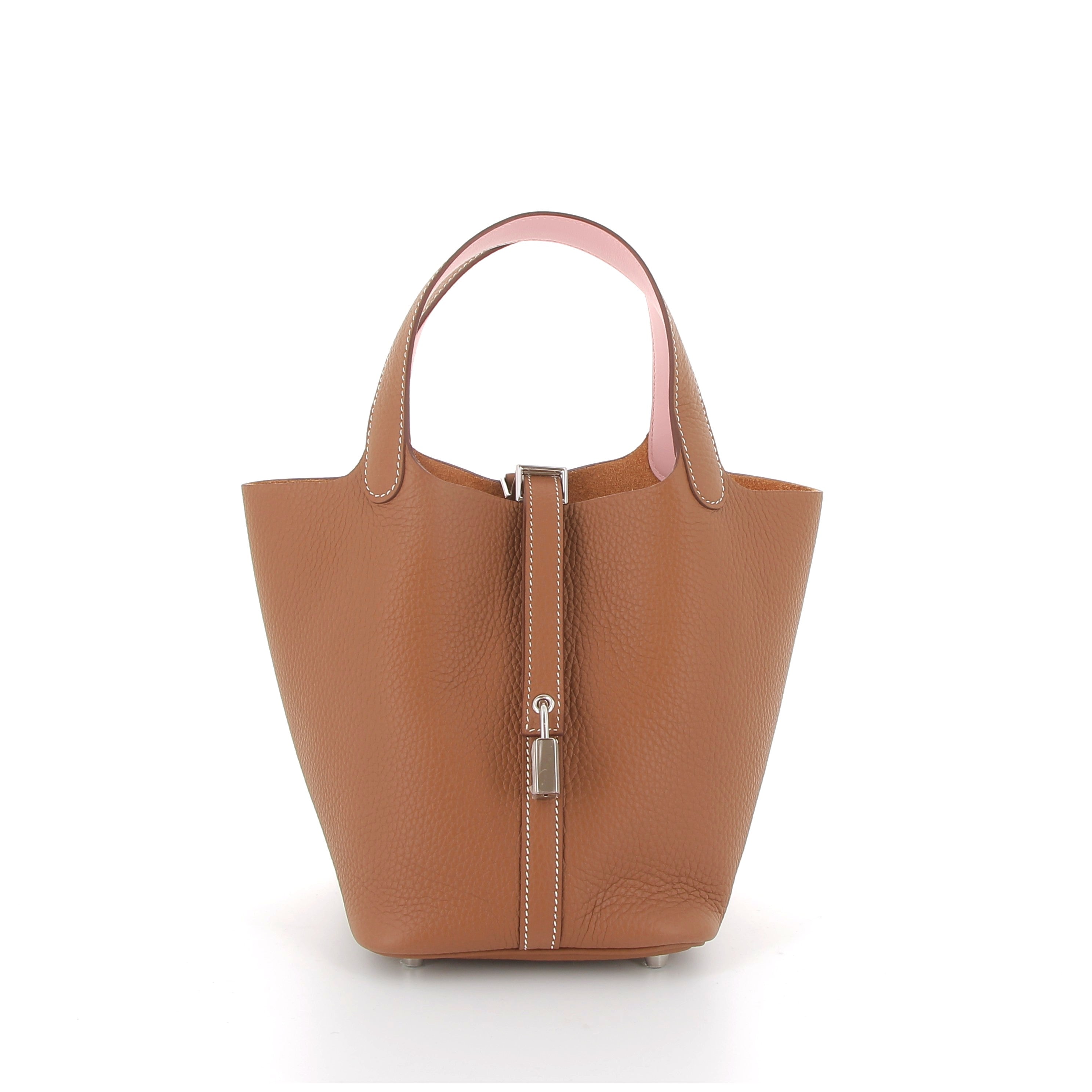 HERMES Picotin Lock 18 Taurillon Clemence Finition Palladié