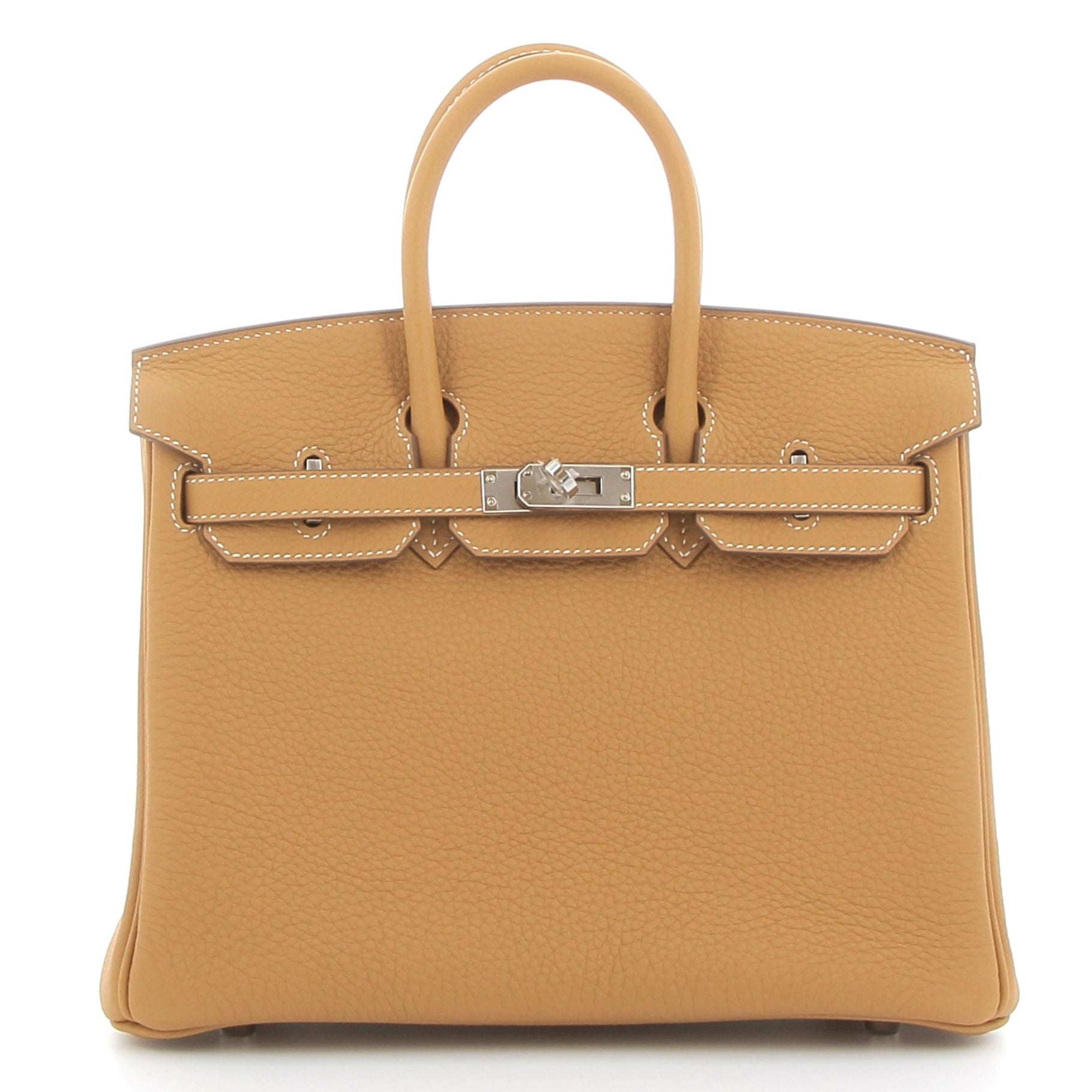 HERMES Birkin 25 Sable Togo Finition Palladié