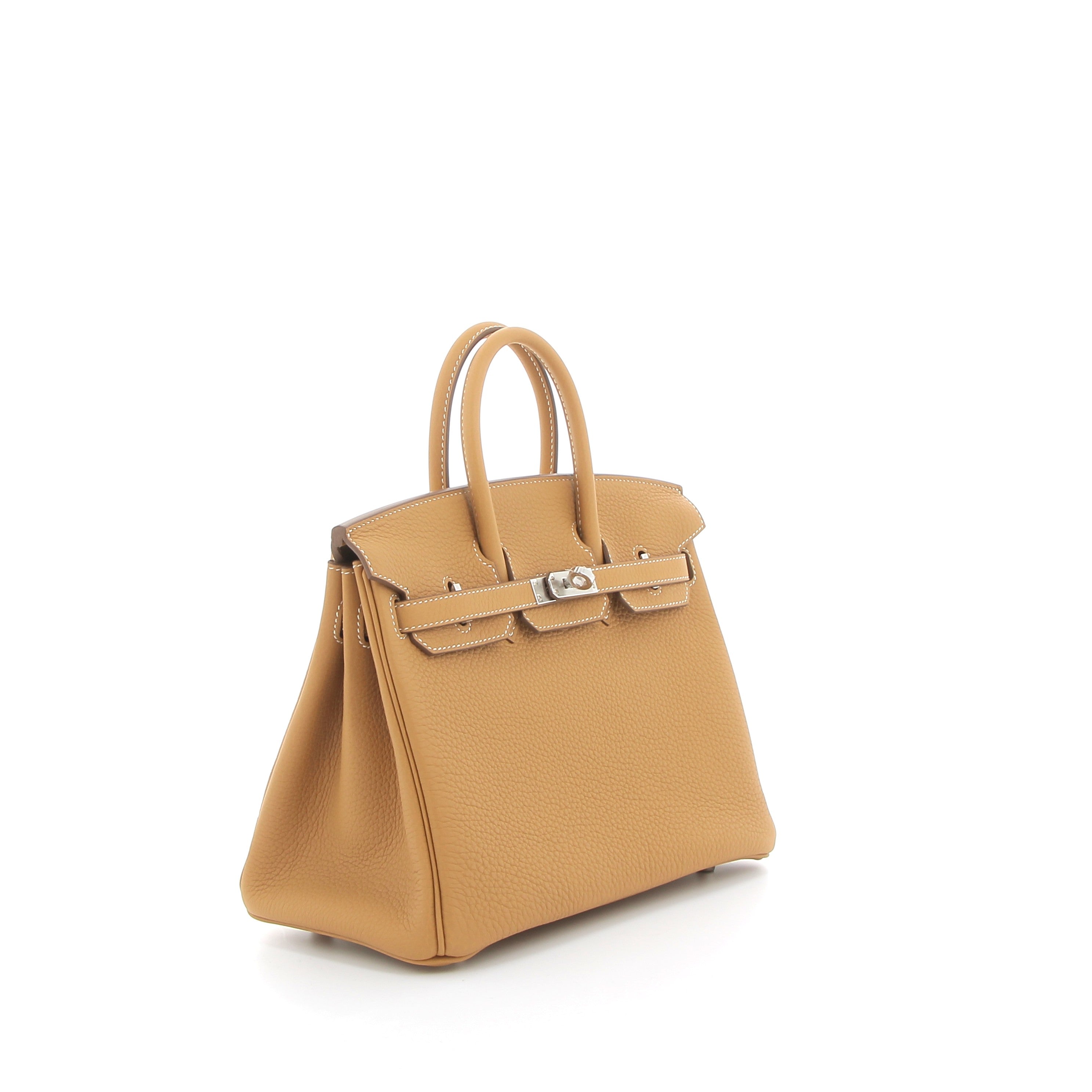 HERMES Birkin 25 Sable Togo Finition Palladié