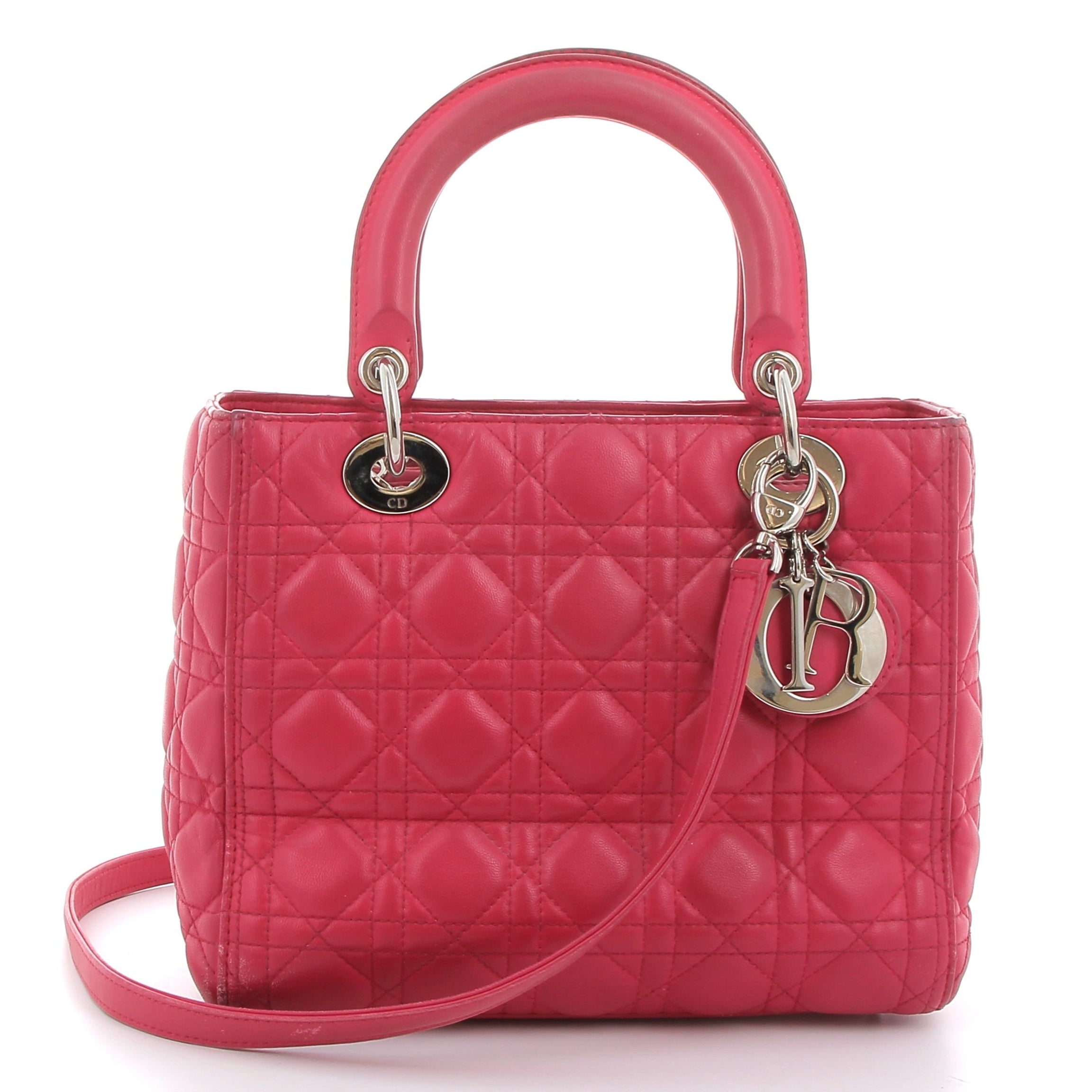 DIOR Lady Dior Moyen Modèle Rose