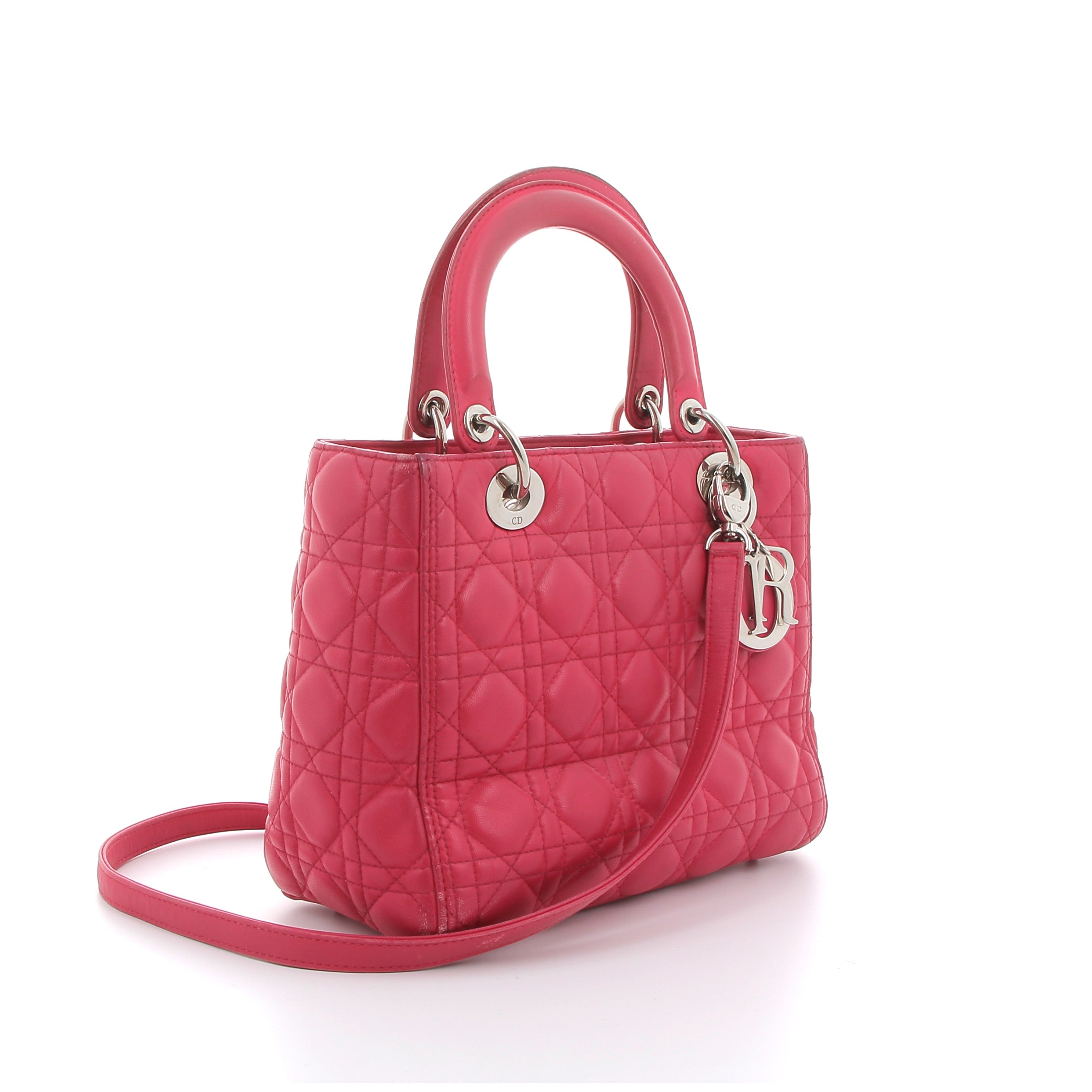 DIOR Lady Dior Moyen Modèle Rose