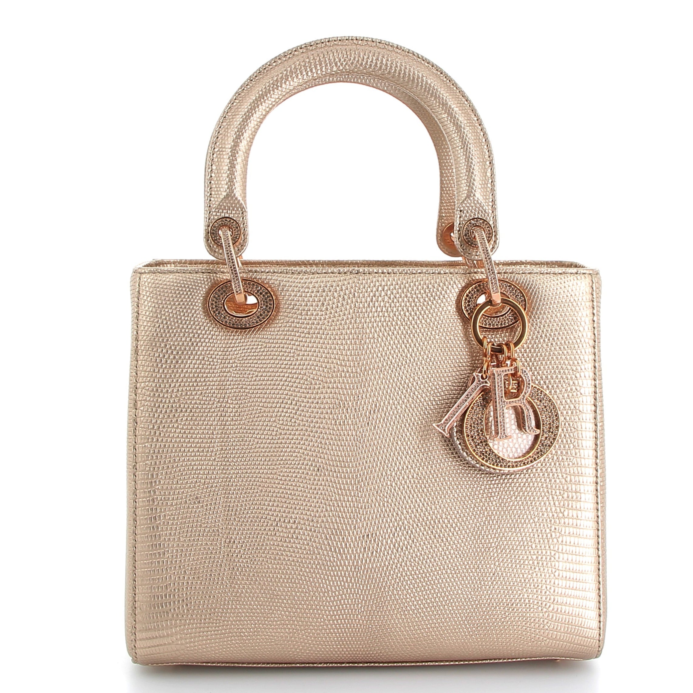 DIOR Lady Dior Lézard Or Rose