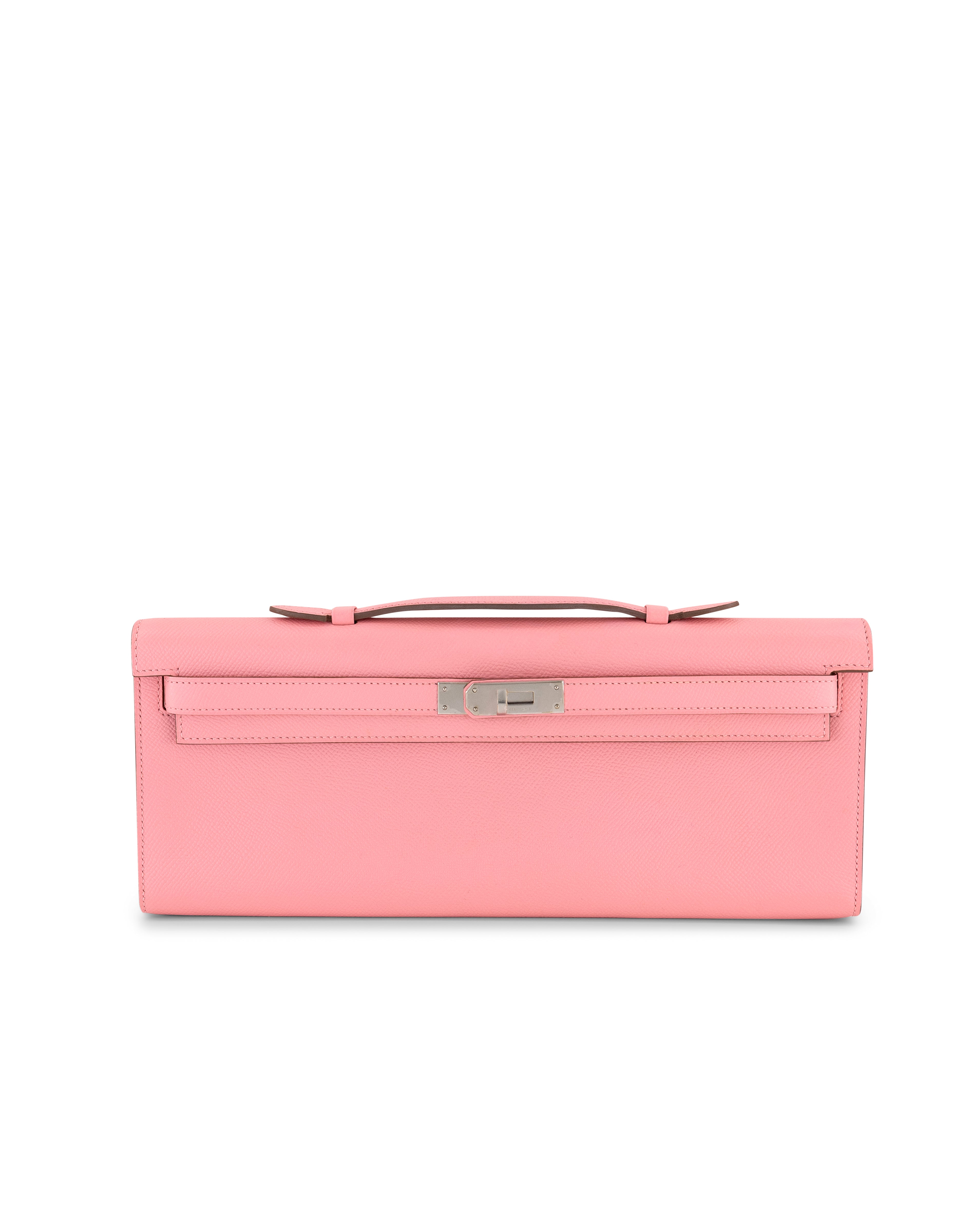 Hermès Kelly Cut in Rose Confetti with Palladium Hardware