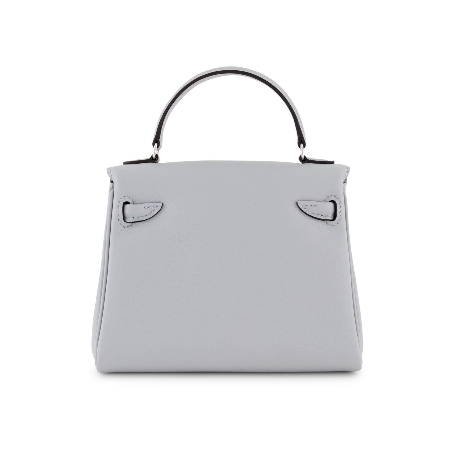 HERMÈS Kelly Doll Glacier Blue/Mist Blue Swift Leather Palladium Finish